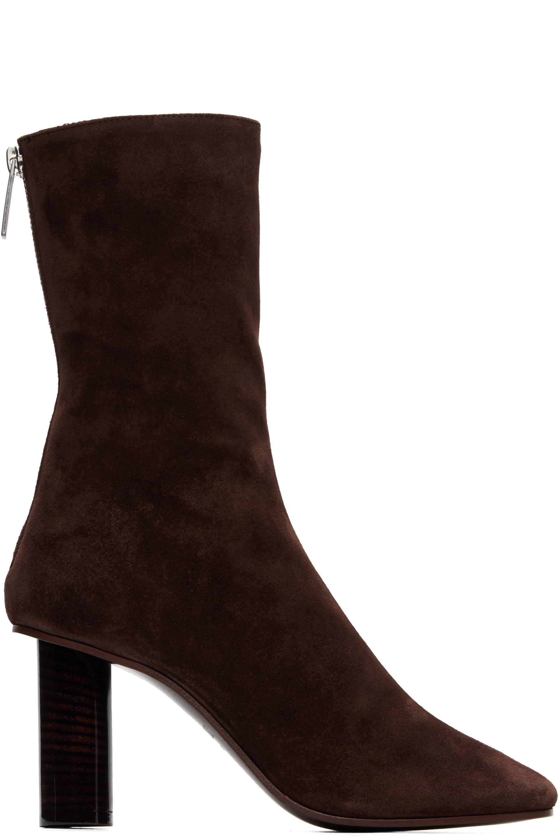 Paris Texas - Brown Alice Suede 85 Ankle Boots