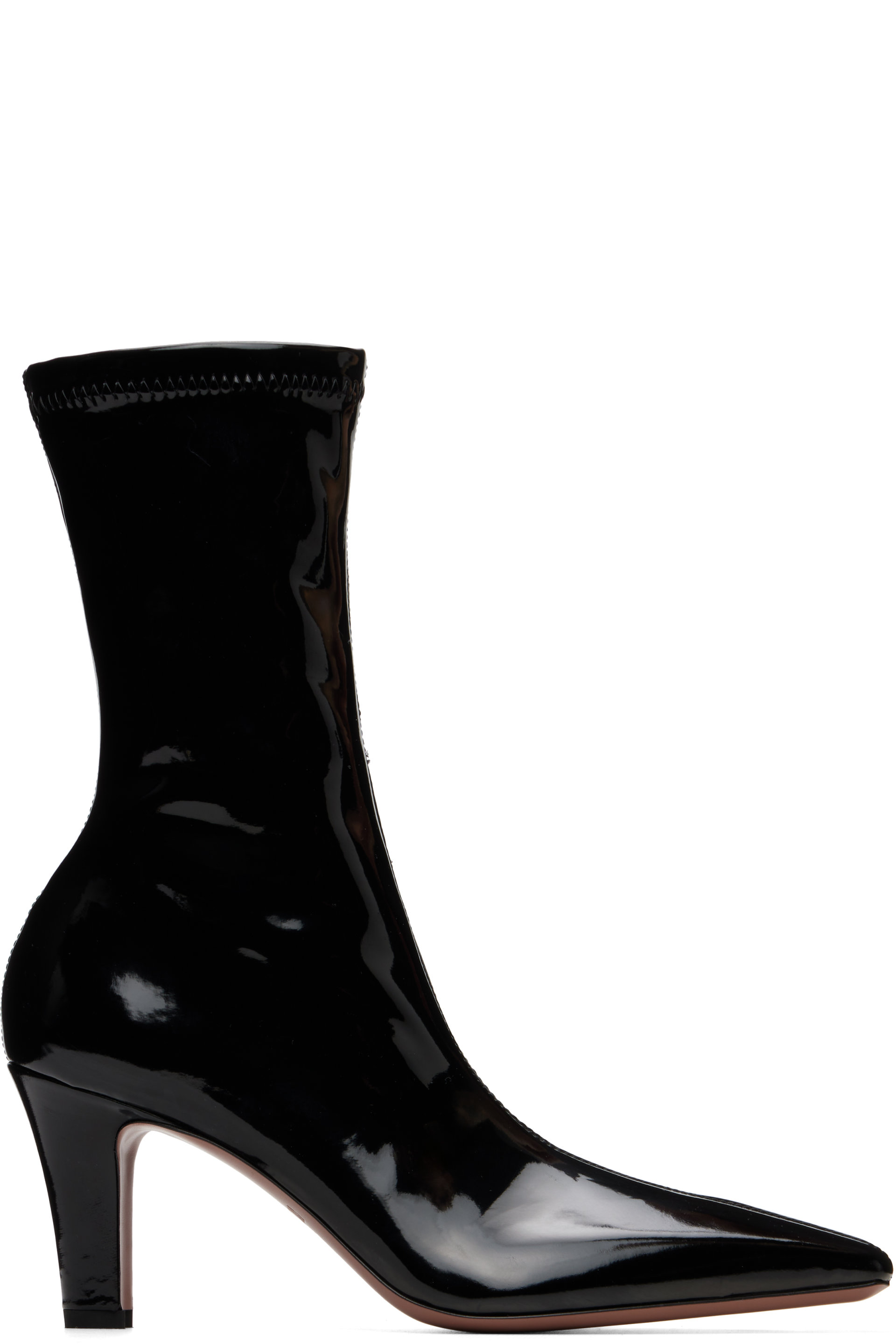 Paris Texas - Black Belle 75mm Ankle Boots