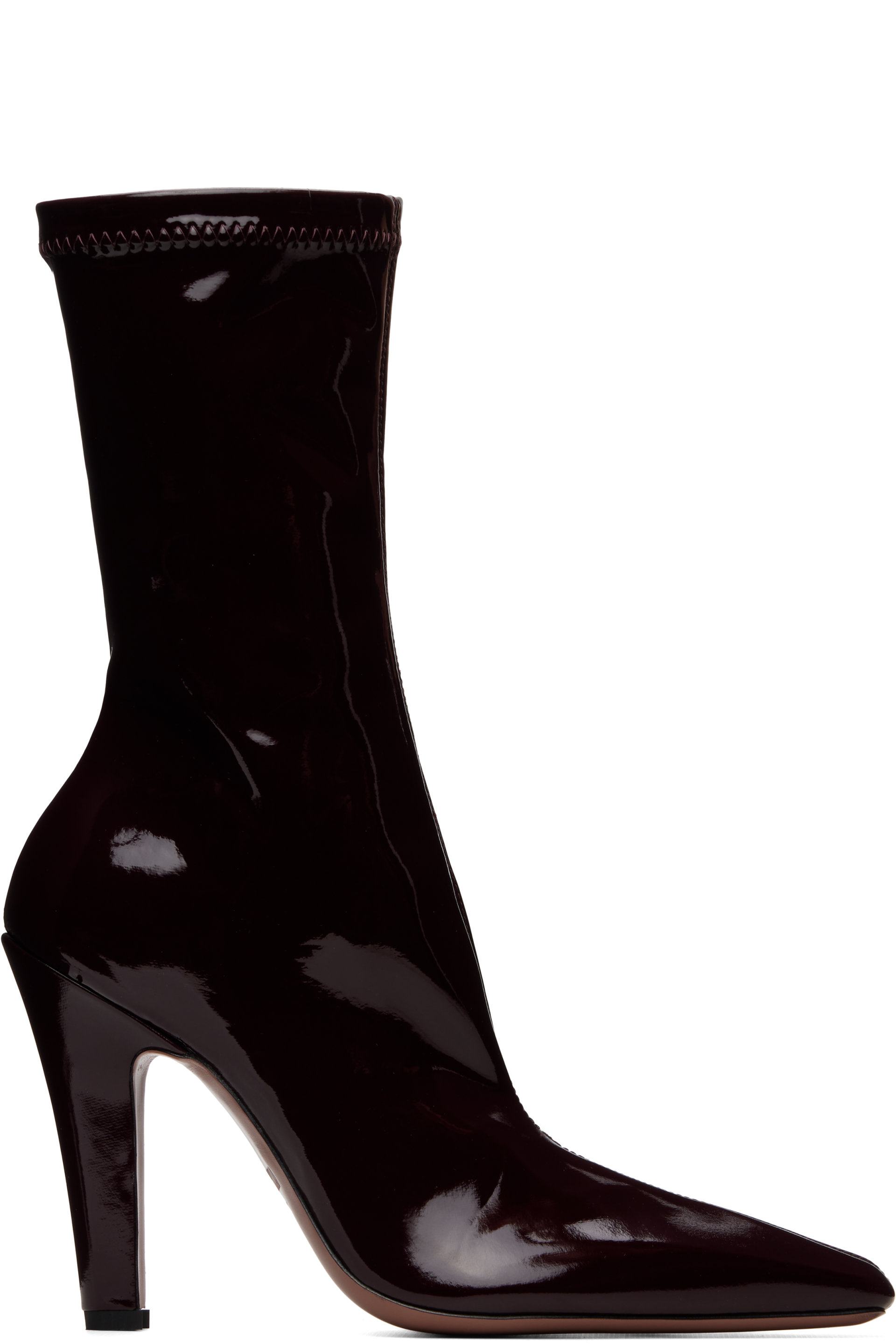 Paris Texas - Burgundy Belle 75mm Ankle Boots