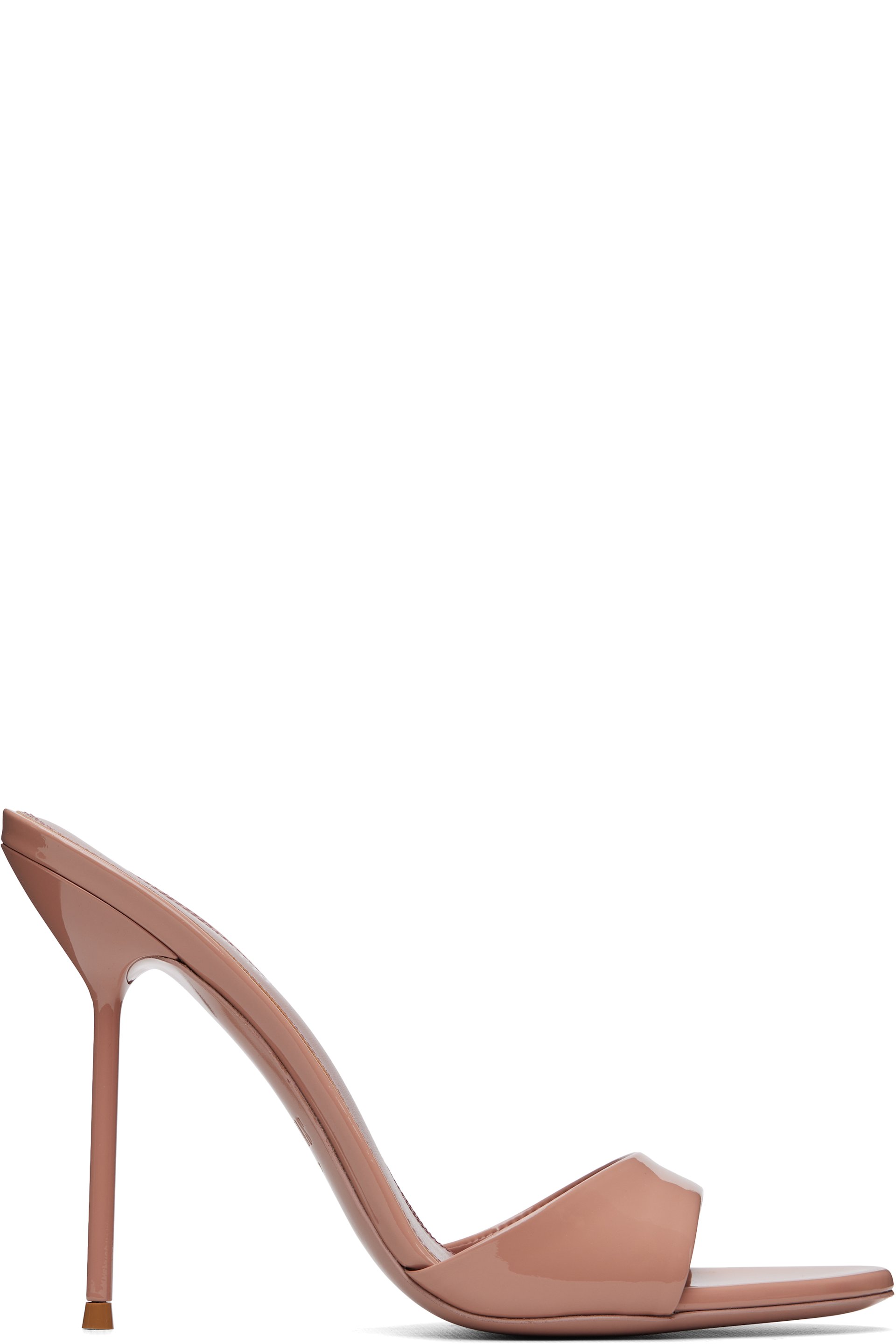 Paris Texas - Pink Lidia Mule 105 Heeled Sandals