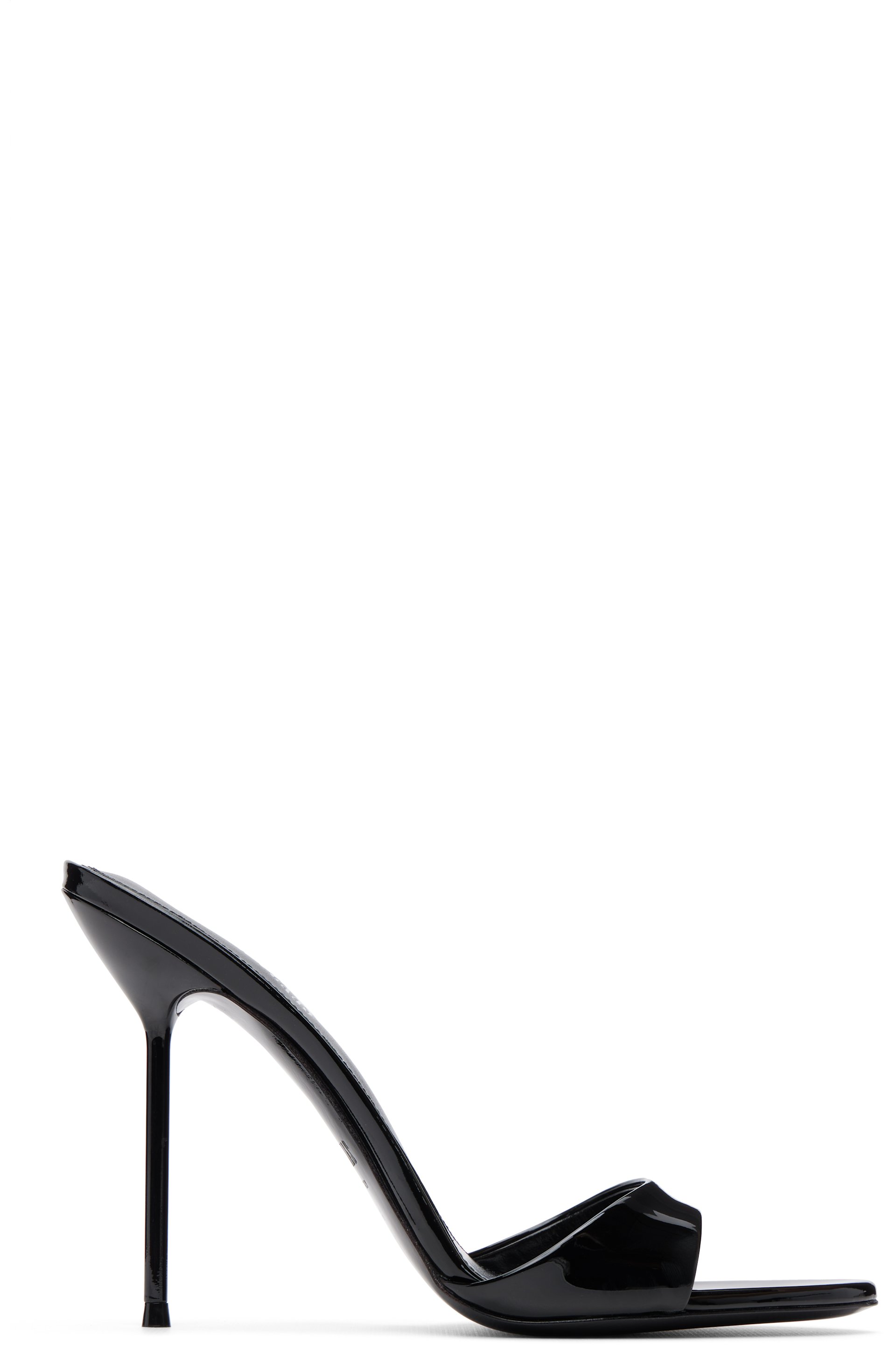 Paris Texas - Black Lidia Mule 105 Heeled Sandals