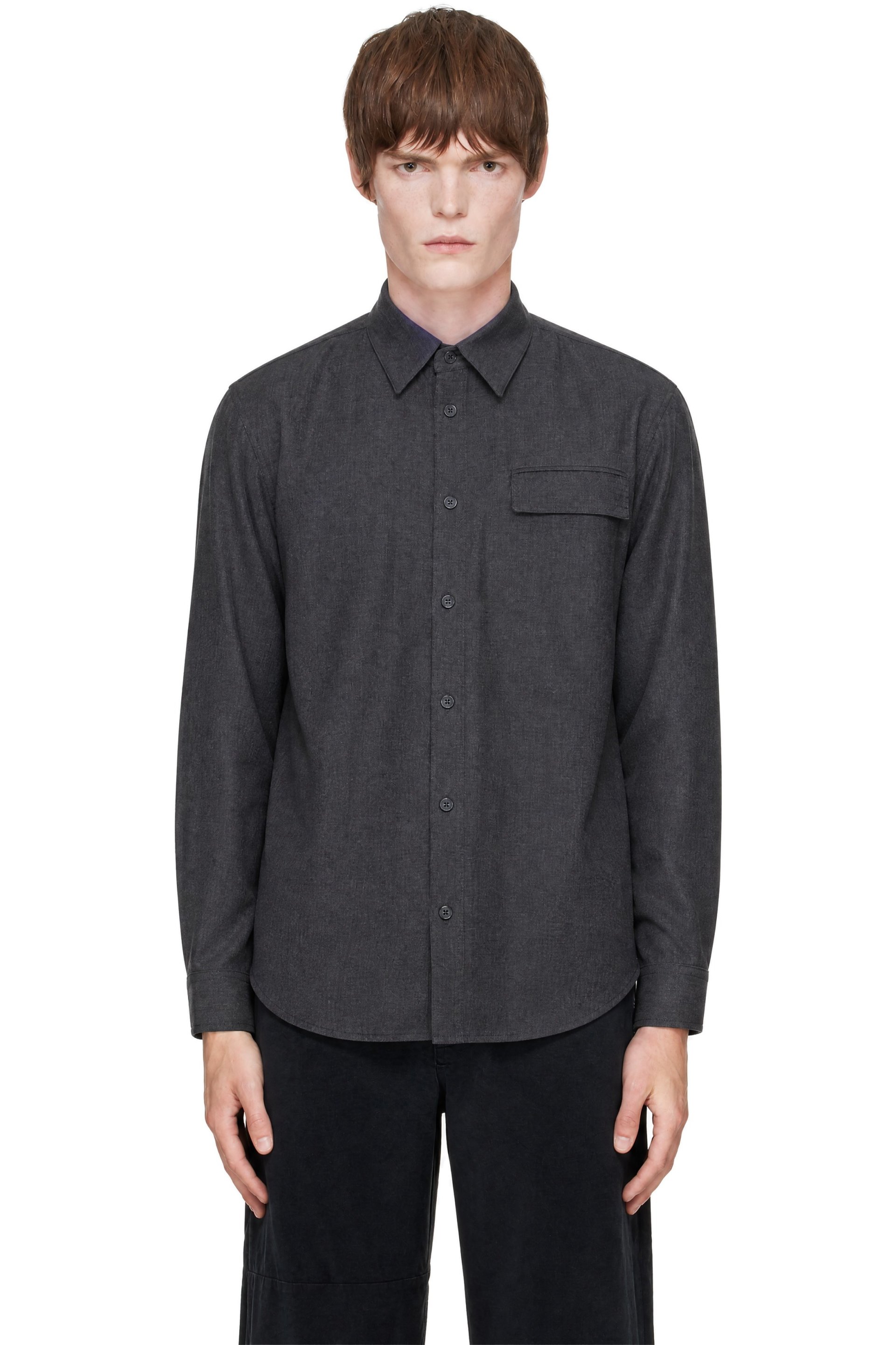 LGN Louis Gabriel Nouchi - Gray Wool Shirt