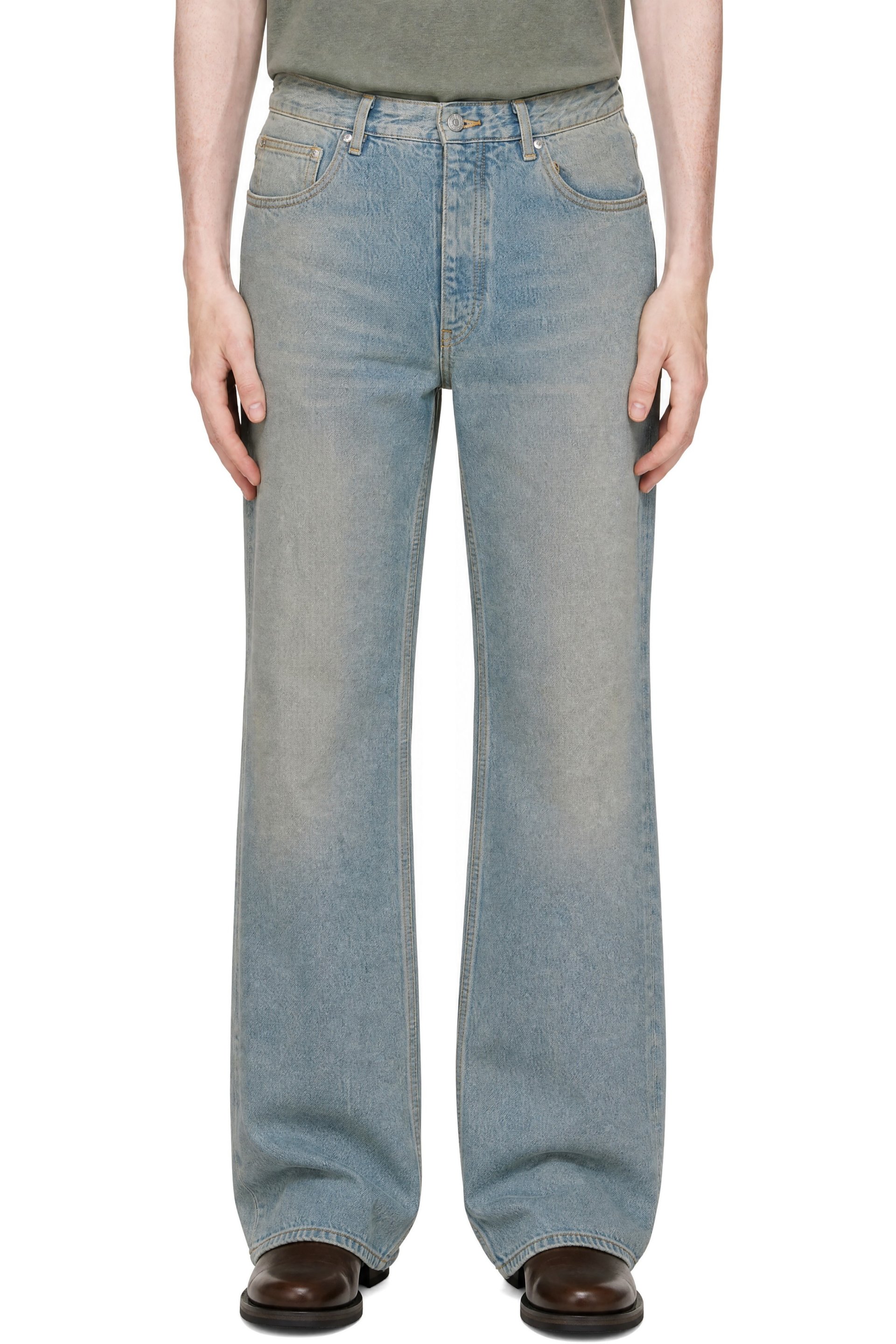 Won Hundred - Blue Genoa Coated Jeans