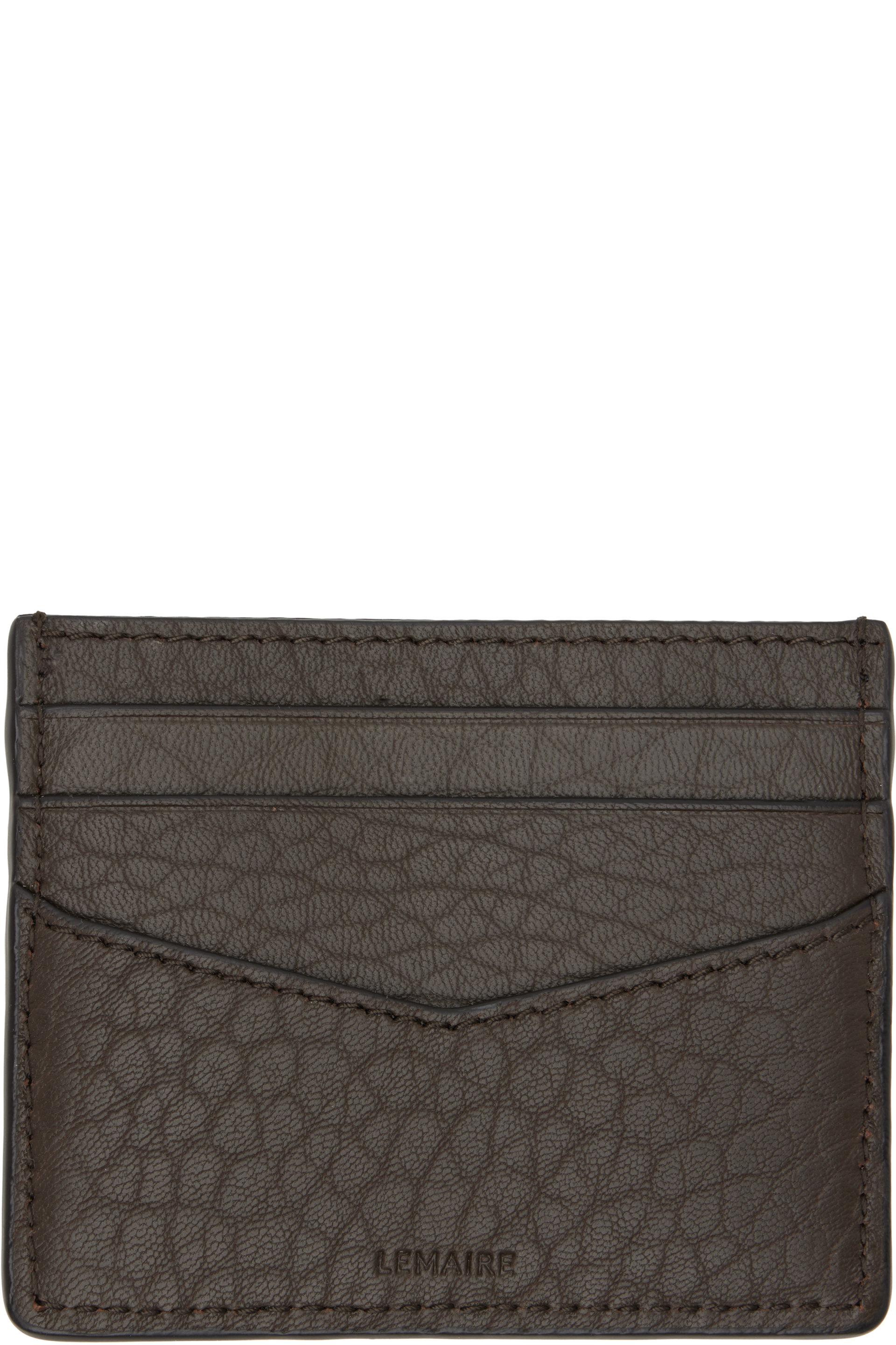 LEMAIRE - Brown Gear Card Holder