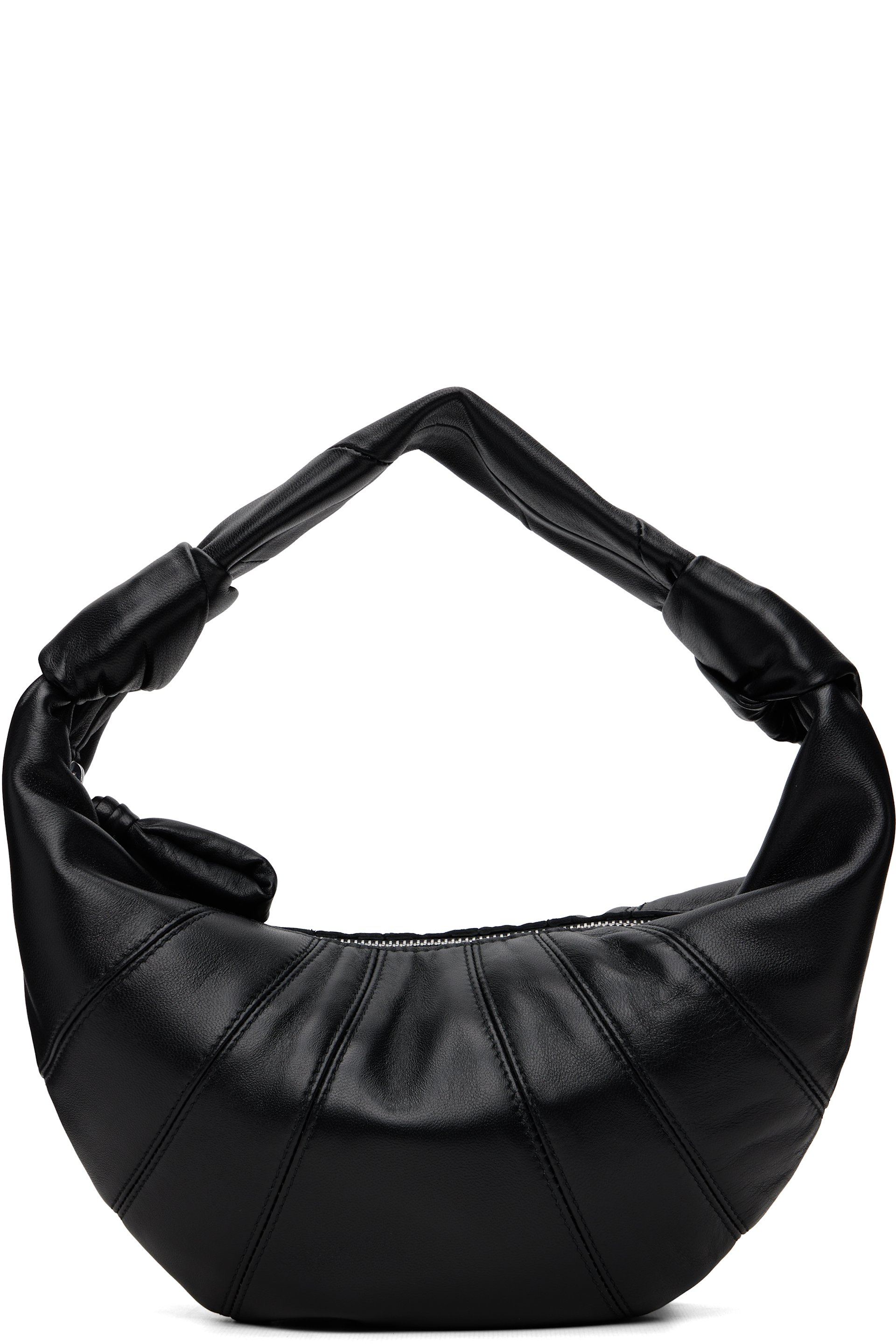 LEMAIRE - Black Mini Fortune Croissant Leather Bag
