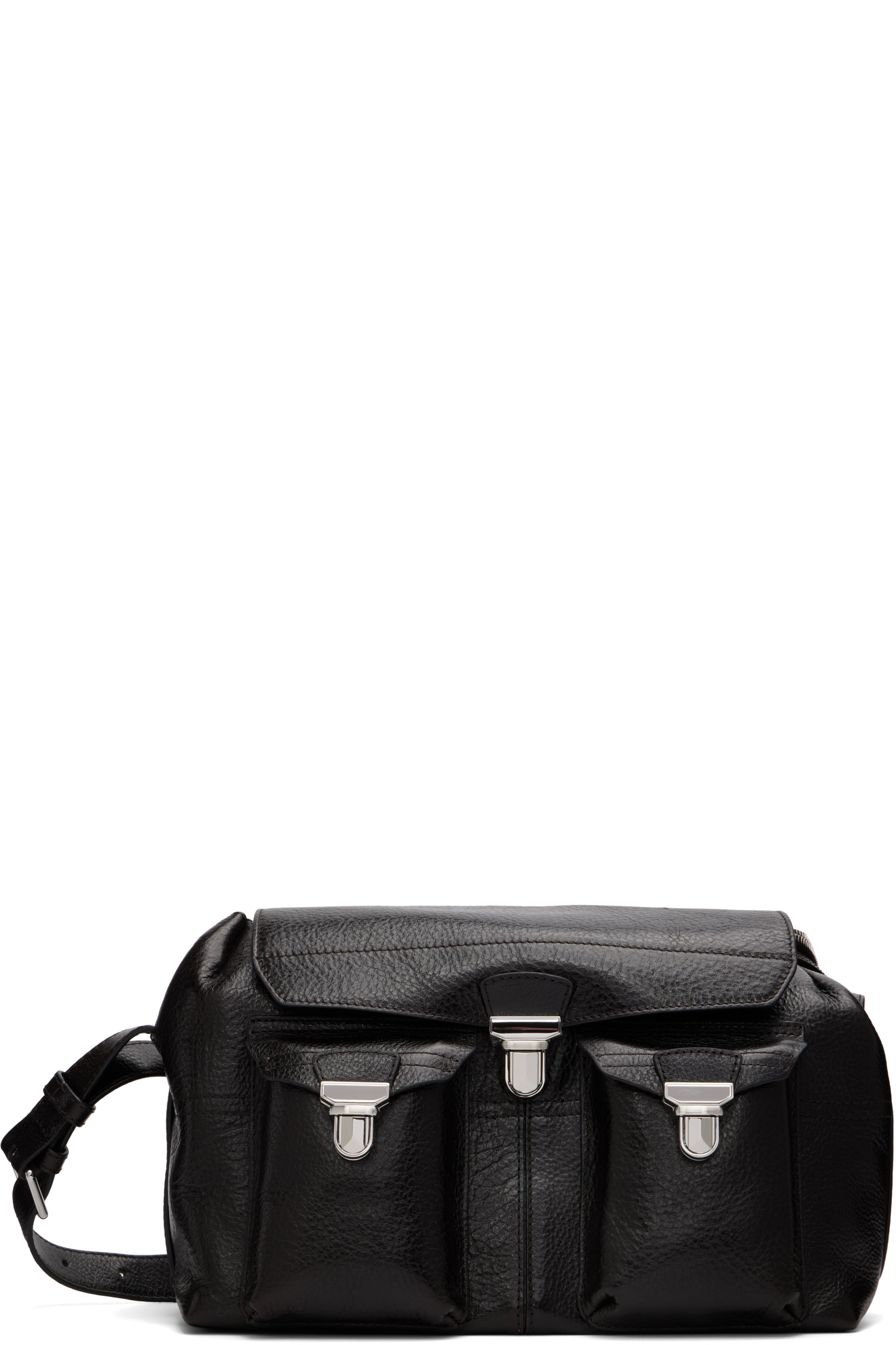 LEMAIRE - Brown Medium Gear Glossy Vegetable Leather Bag