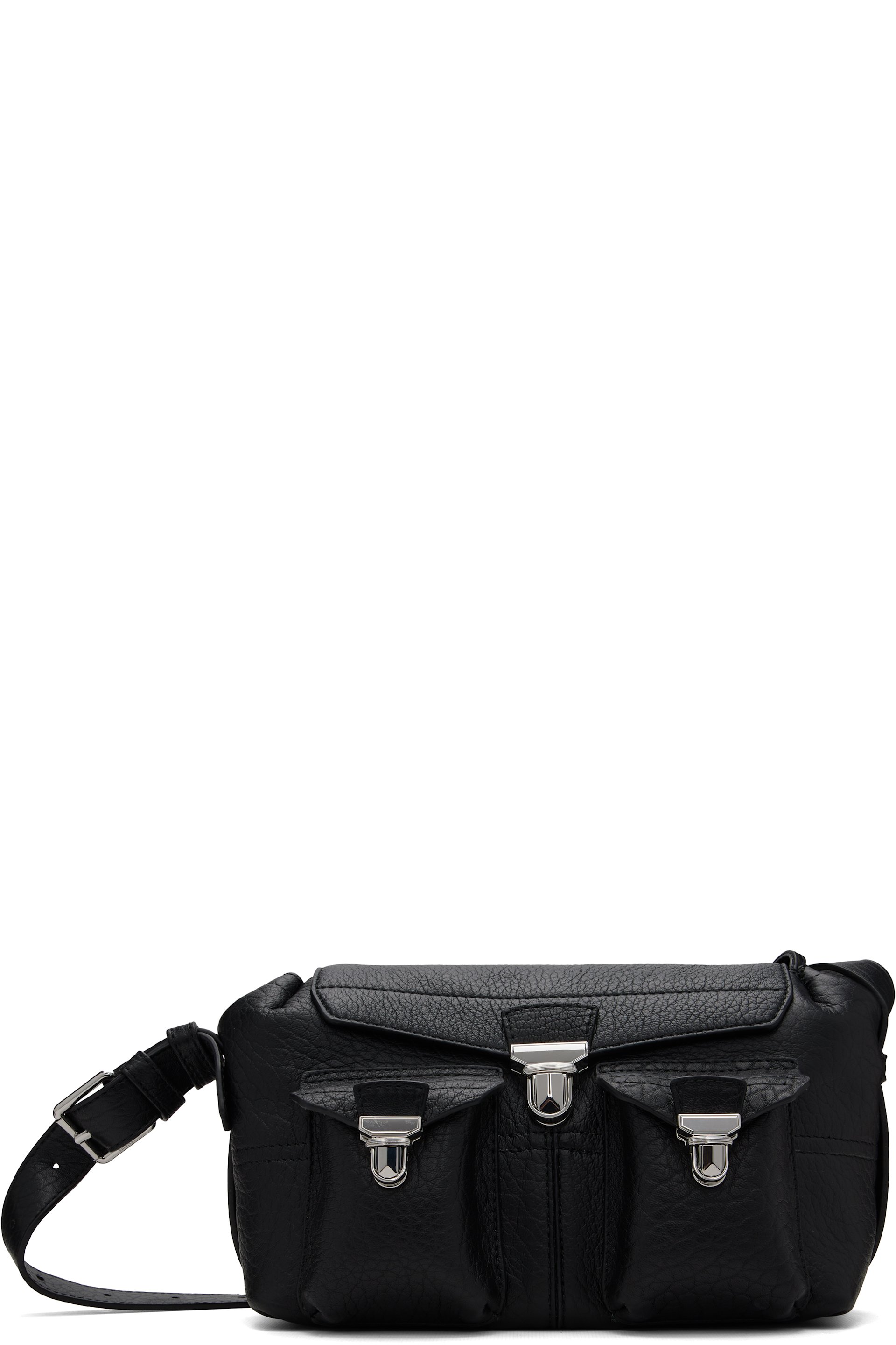 LEMAIRE - Black Bubble Lambskin Mini Soft Gear Bag