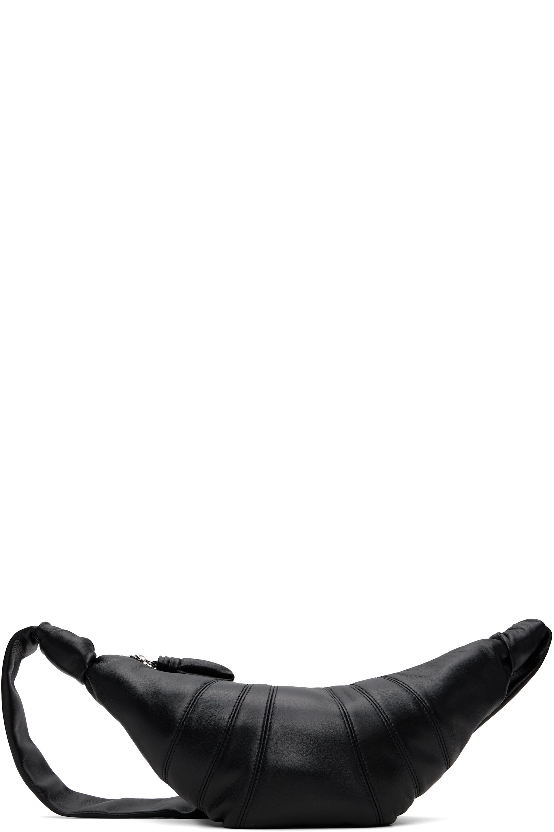 LEMAIRE - Black Small Croissant Leather Bag