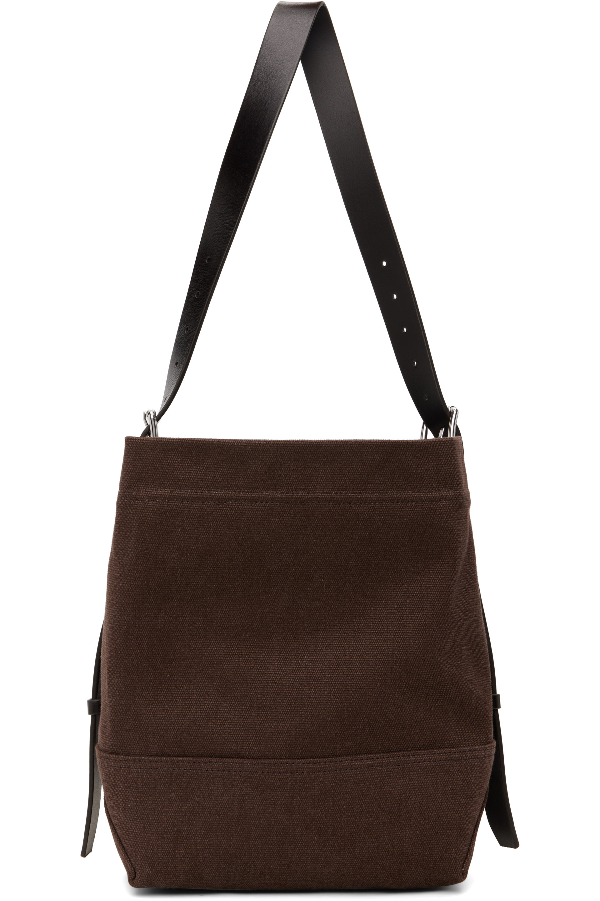 LEMAIRE - Brown Small Belted Heavy Canvas Tote Bag