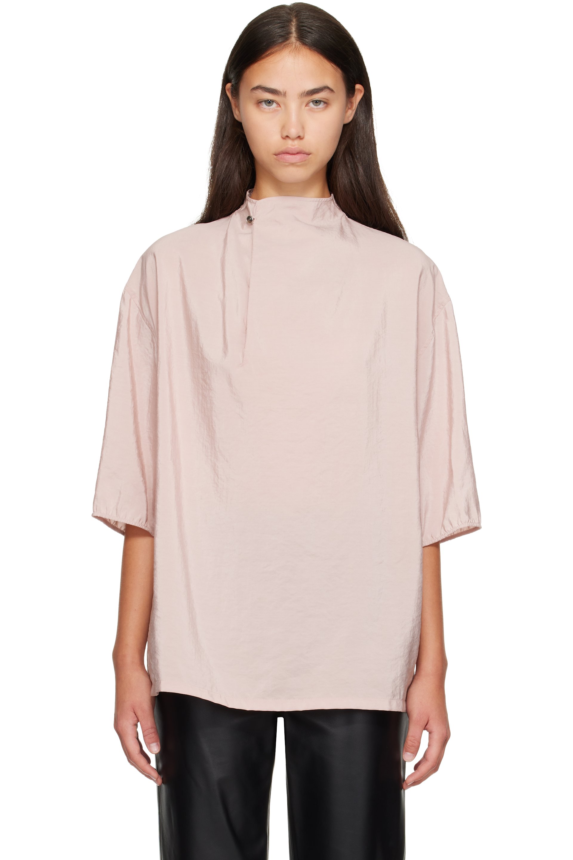 LEMAIRE - Pink Soft Collar Top