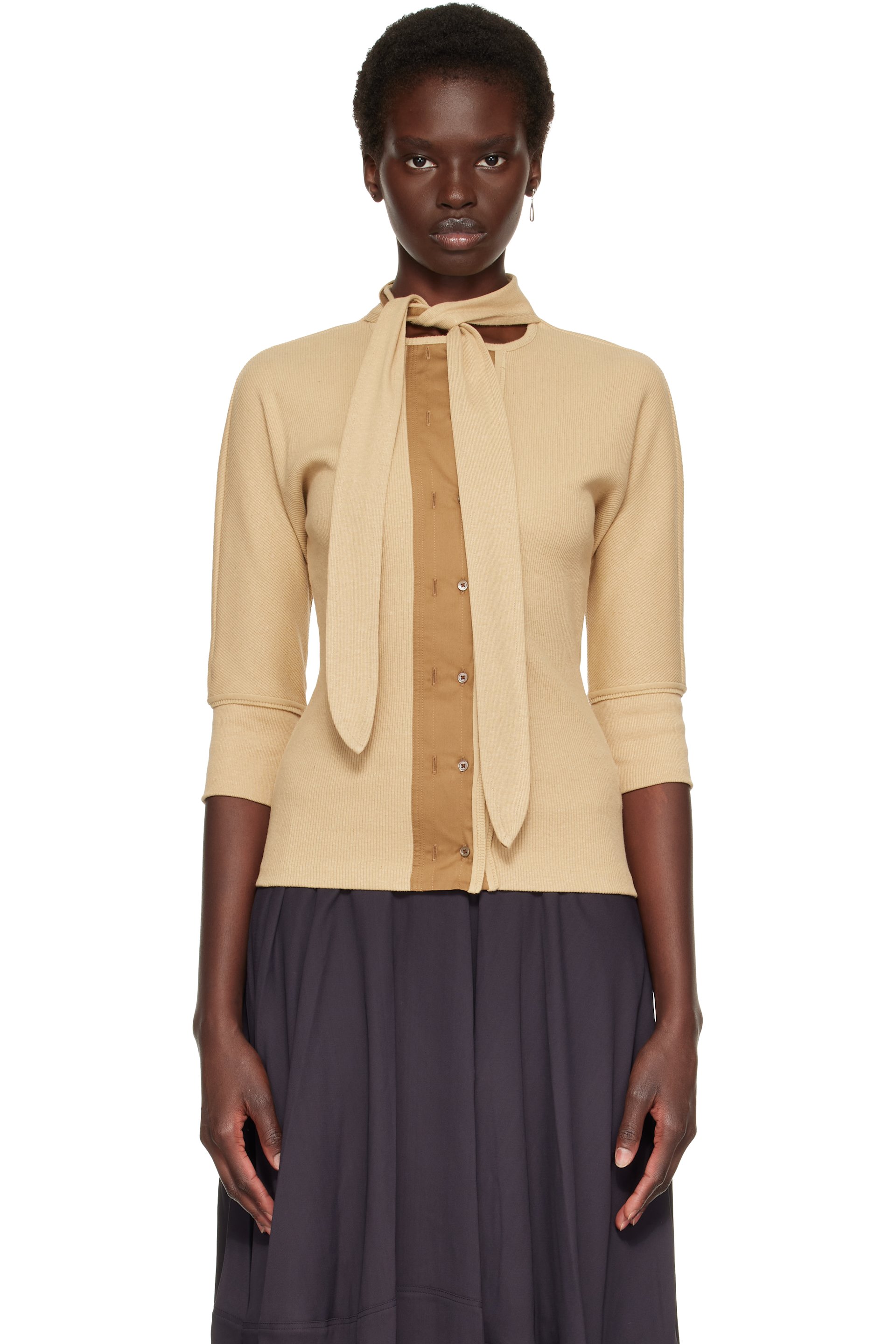 LEMAIRE - Beige Ascot T-shirt