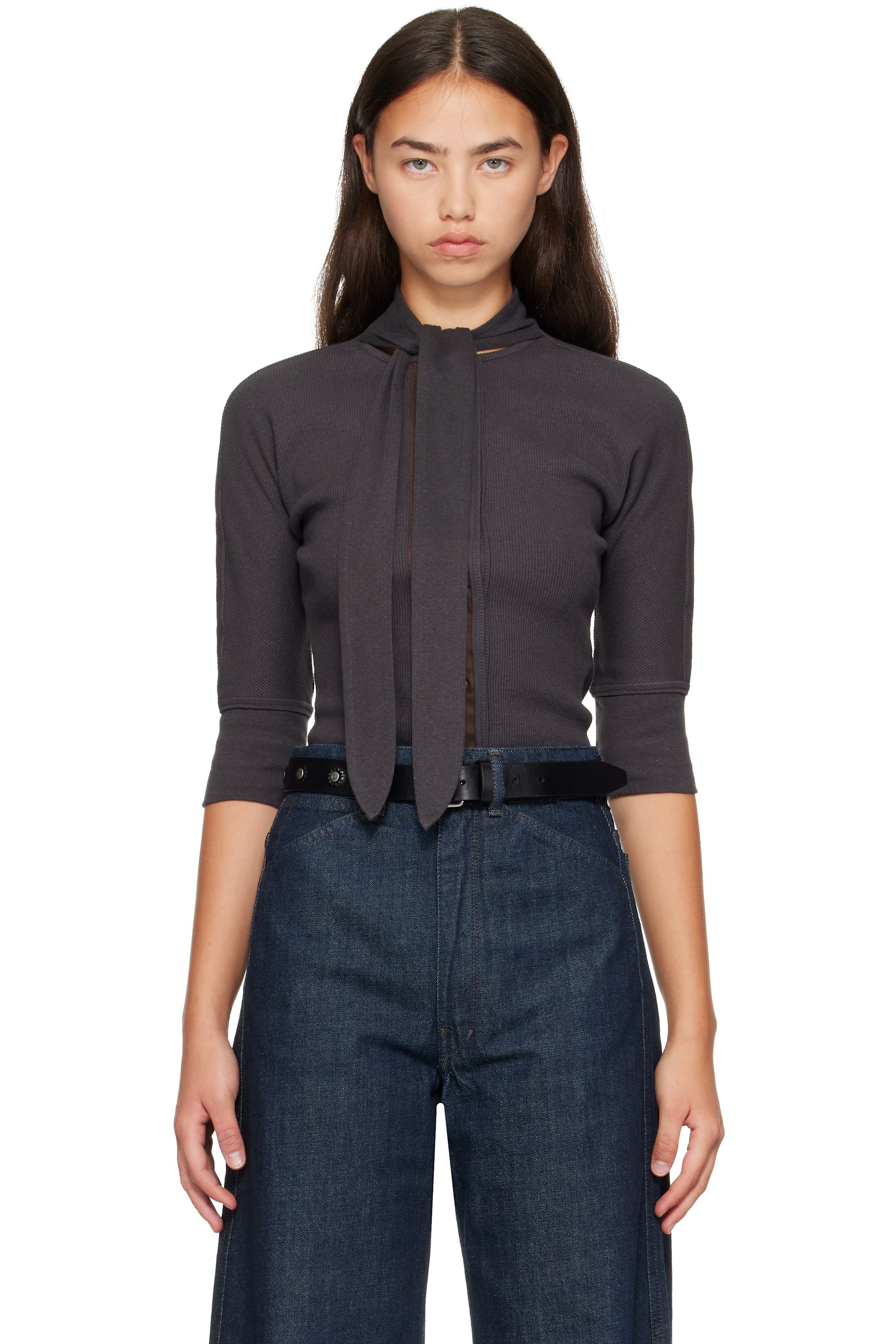 LEMAIRE - Gray Ascot T-shirt