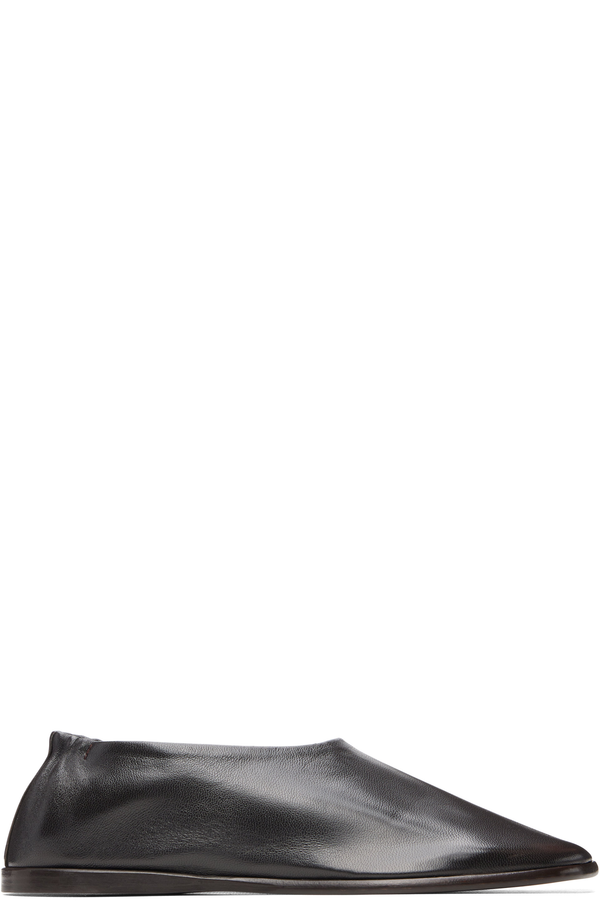 LEMAIRE - Brown Glove Slip-on Flats
