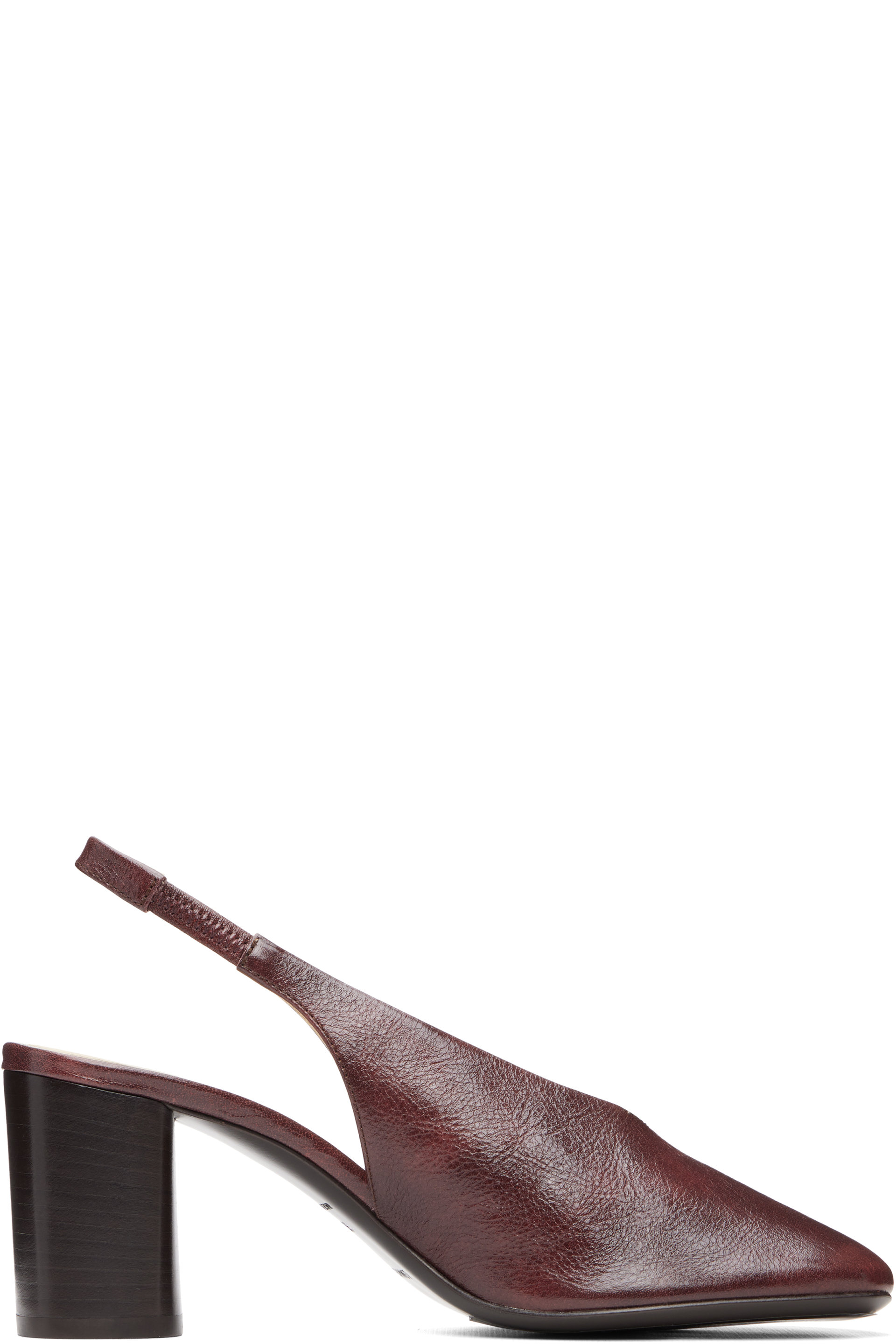 LEMAIRE - Brown Glove Slingback 80 Heels
