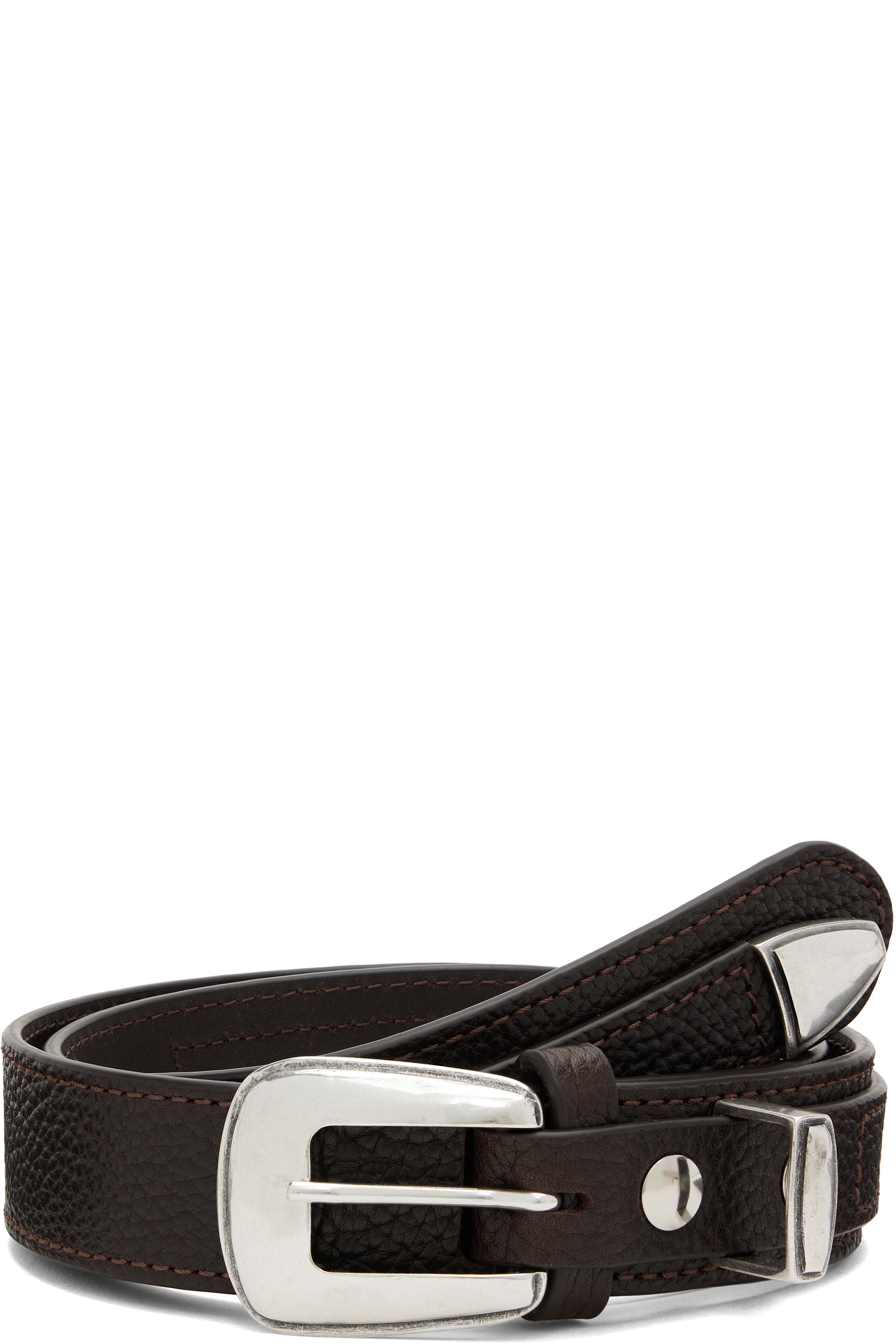 LEMAIRE - Brown Minimal Western Belt