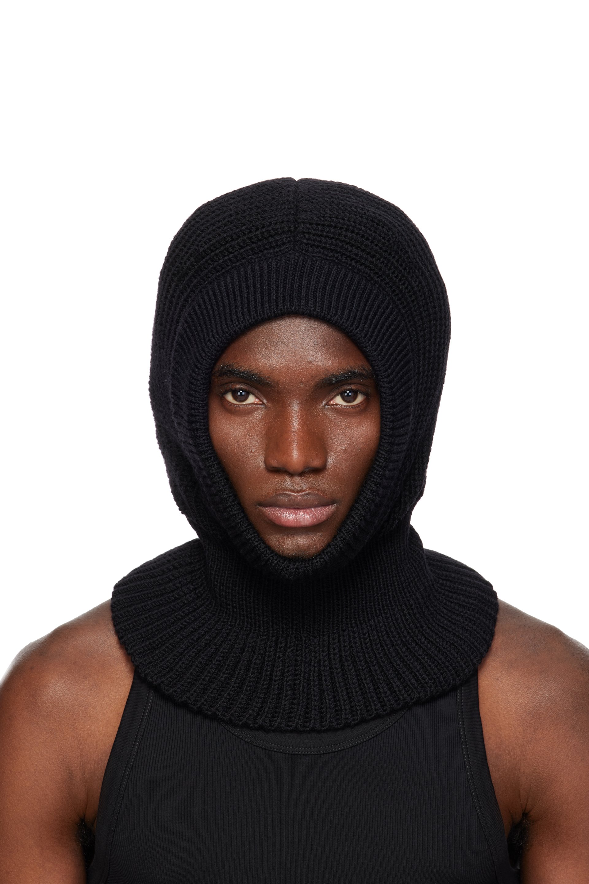 LEMAIRE - Black Worsted Wool Balaclava