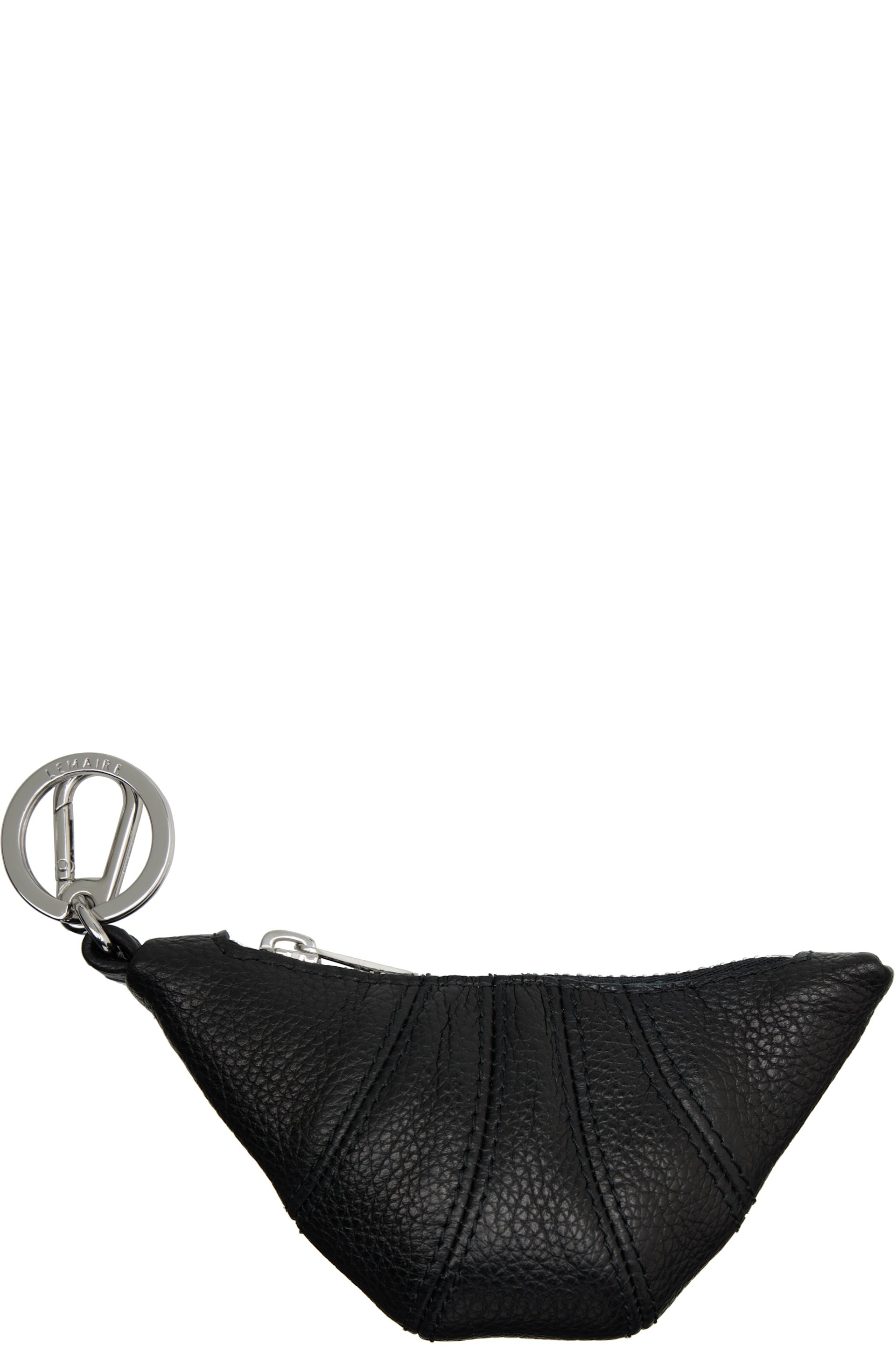 LEMAIRE - Black Mini Croissant Keychain