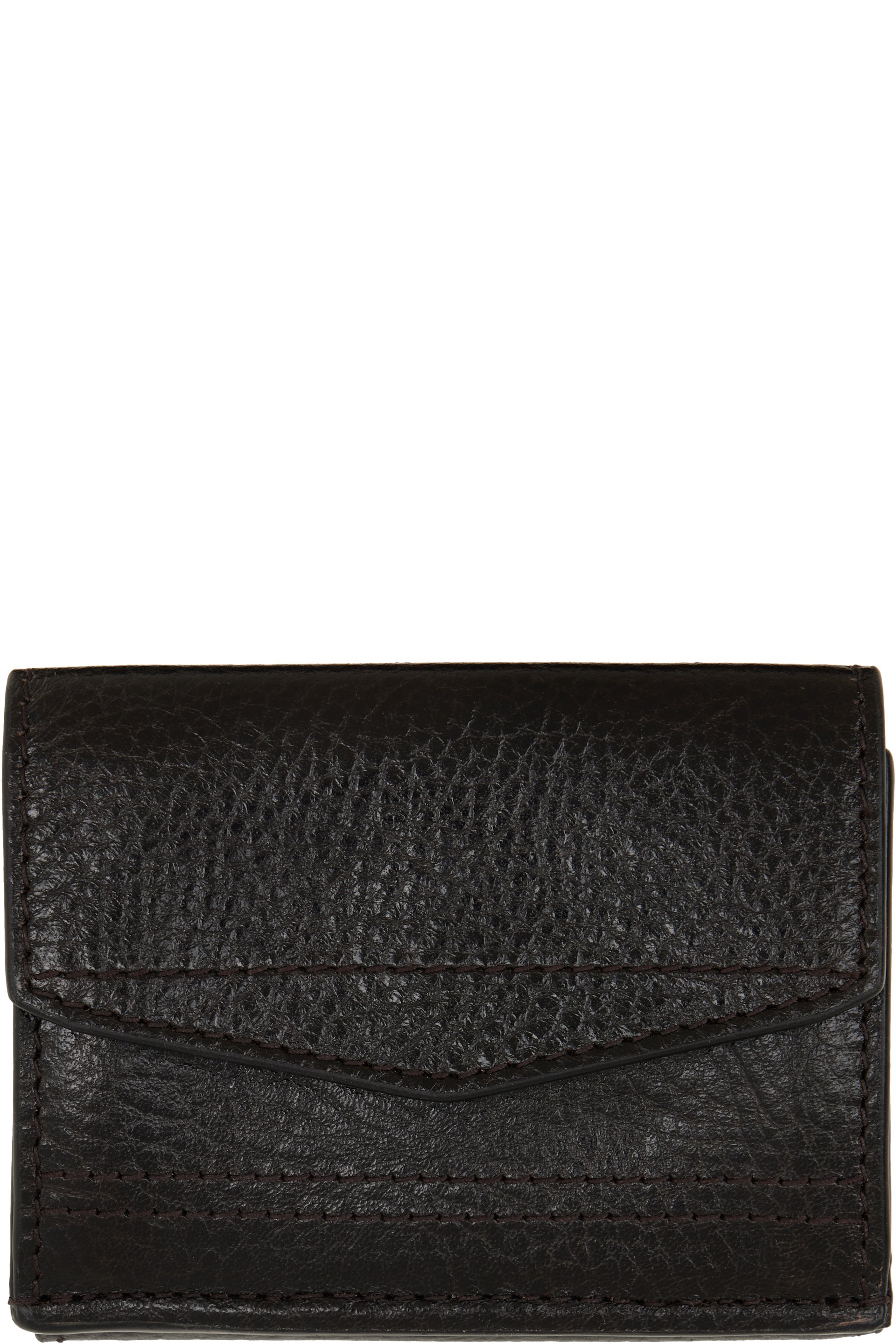 LEMAIRE - Brown Gear Trifold Leather Wallet