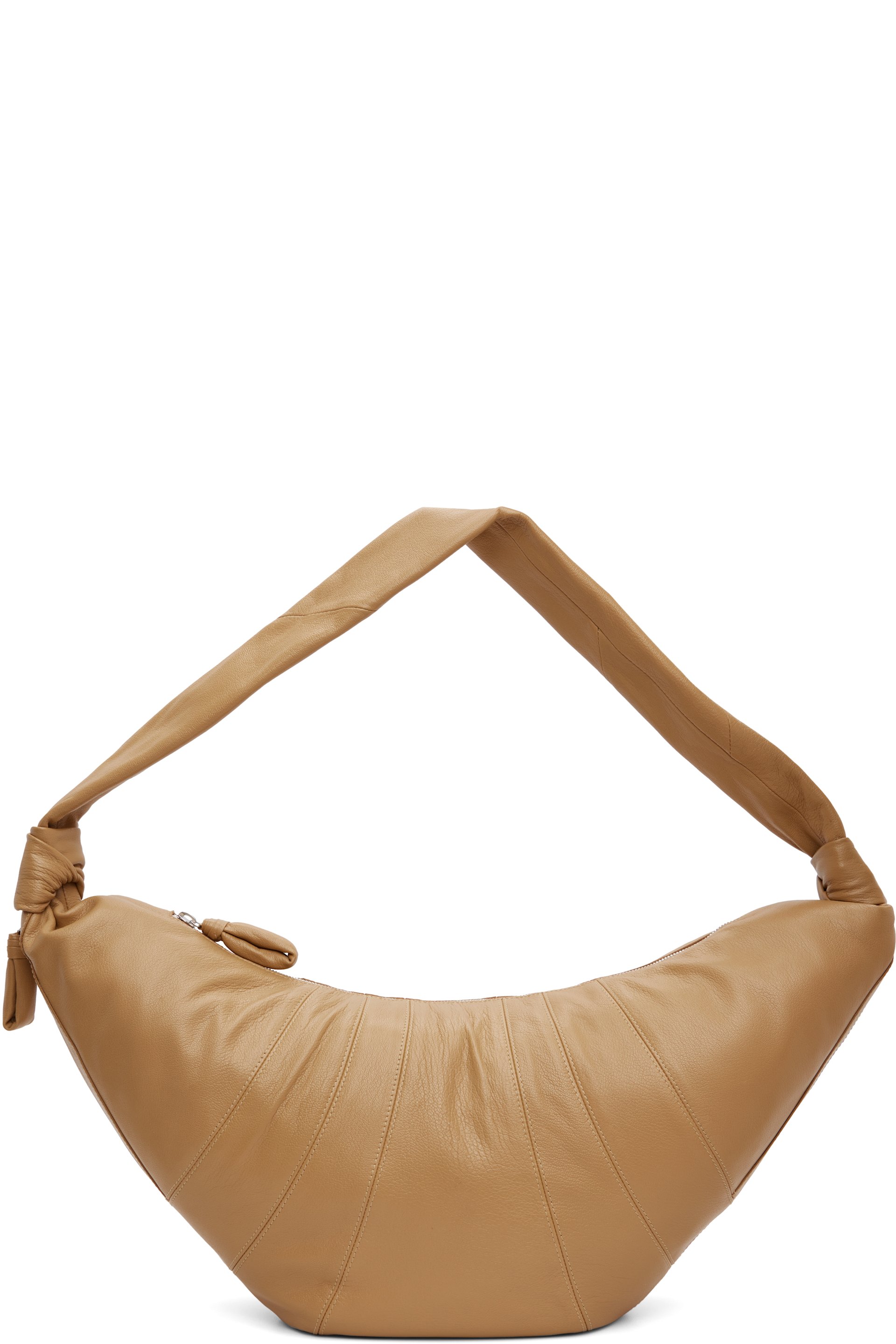 LEMAIRE - Grand sac Croissant brun clair