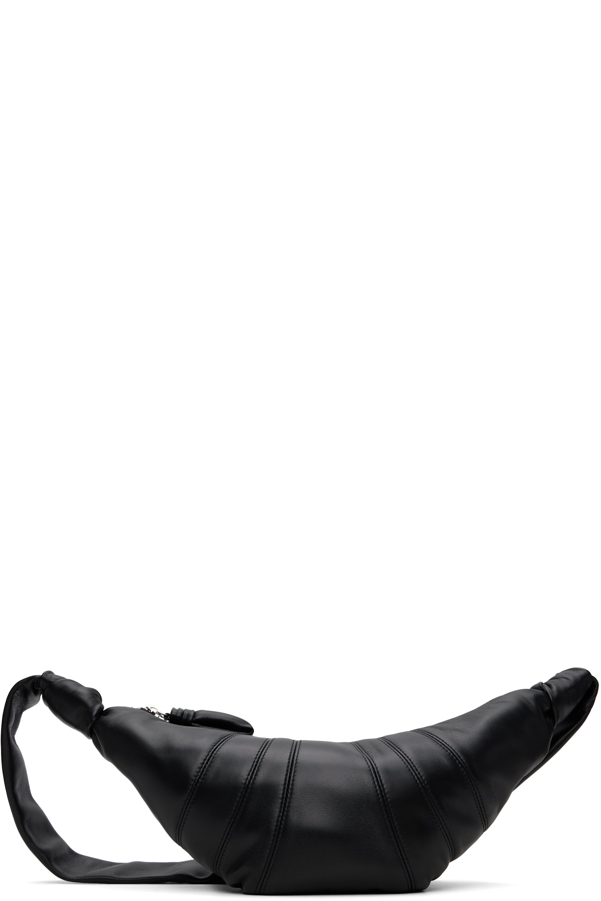 LEMAIRE - Black Small Croissant Leather Bag
