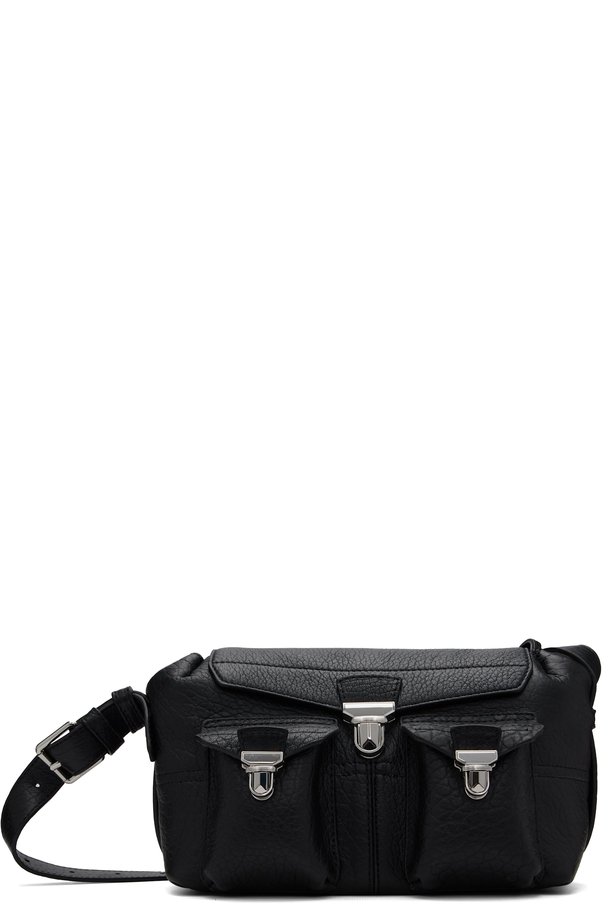 LEMAIRE - Black Bubble Lambskin Mini Soft Gear Bag