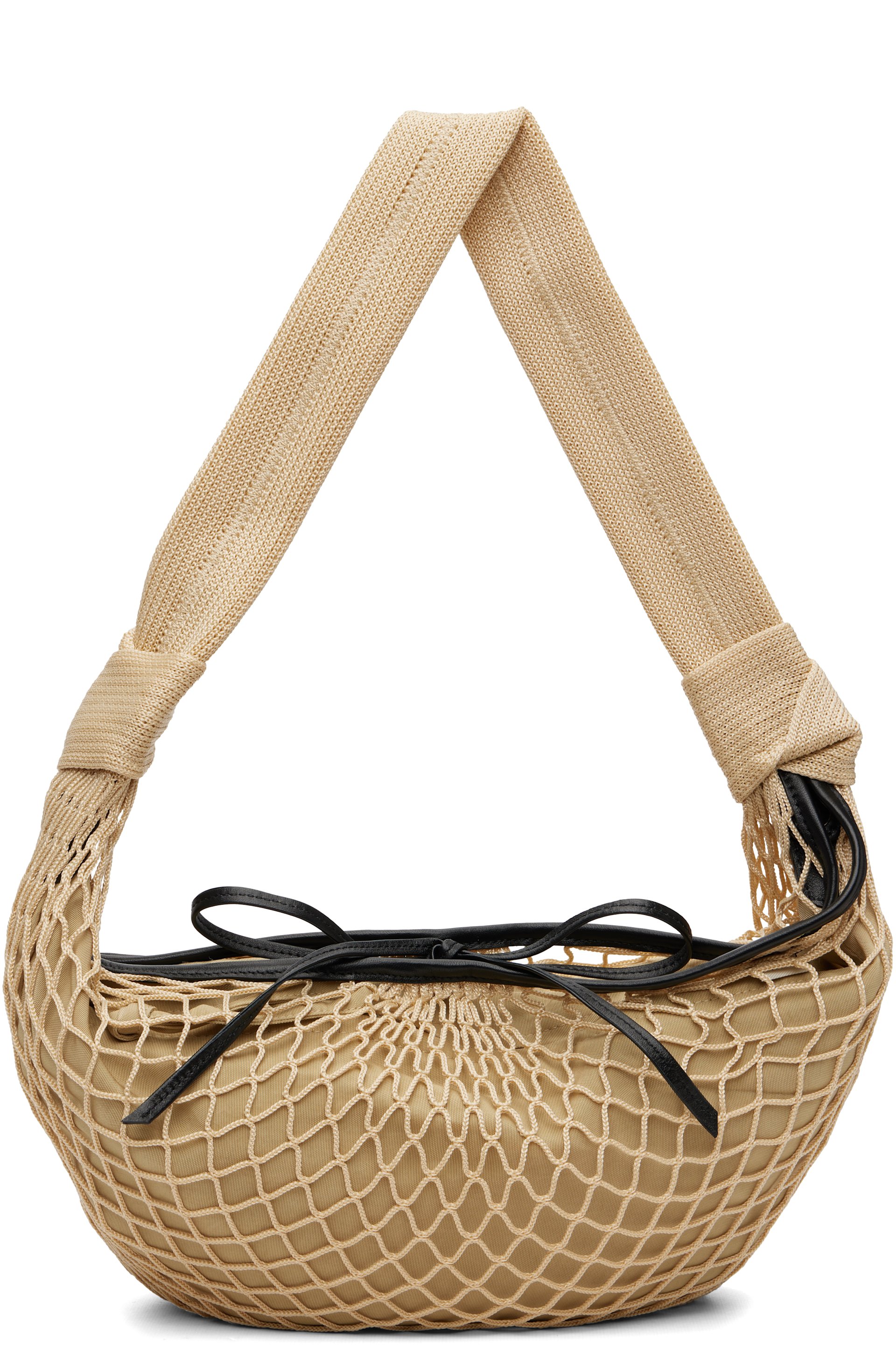 LEMAIRE - Beige Croissant Filt Bag