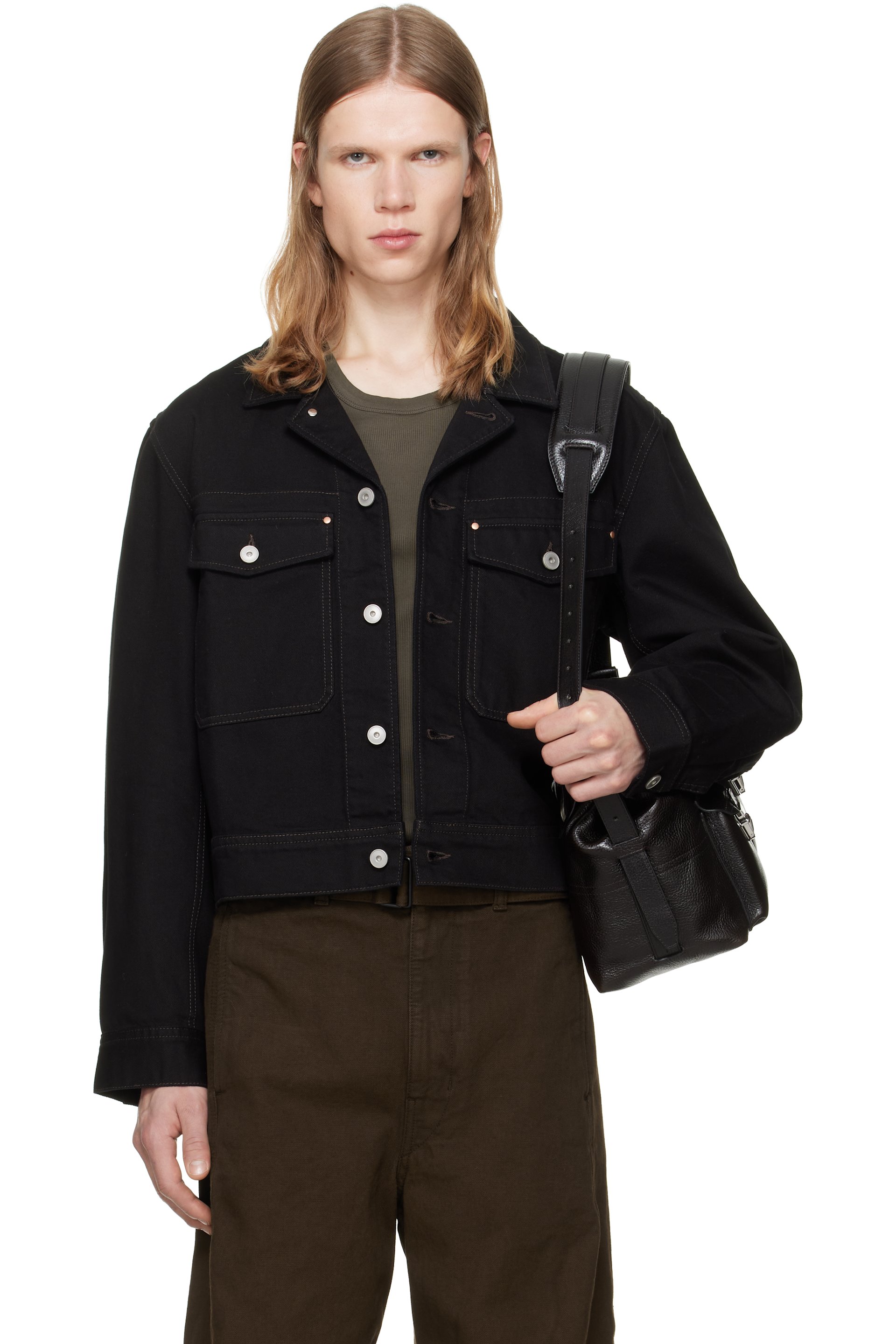 LEMAIRE - Black Denim Trucker Jacket