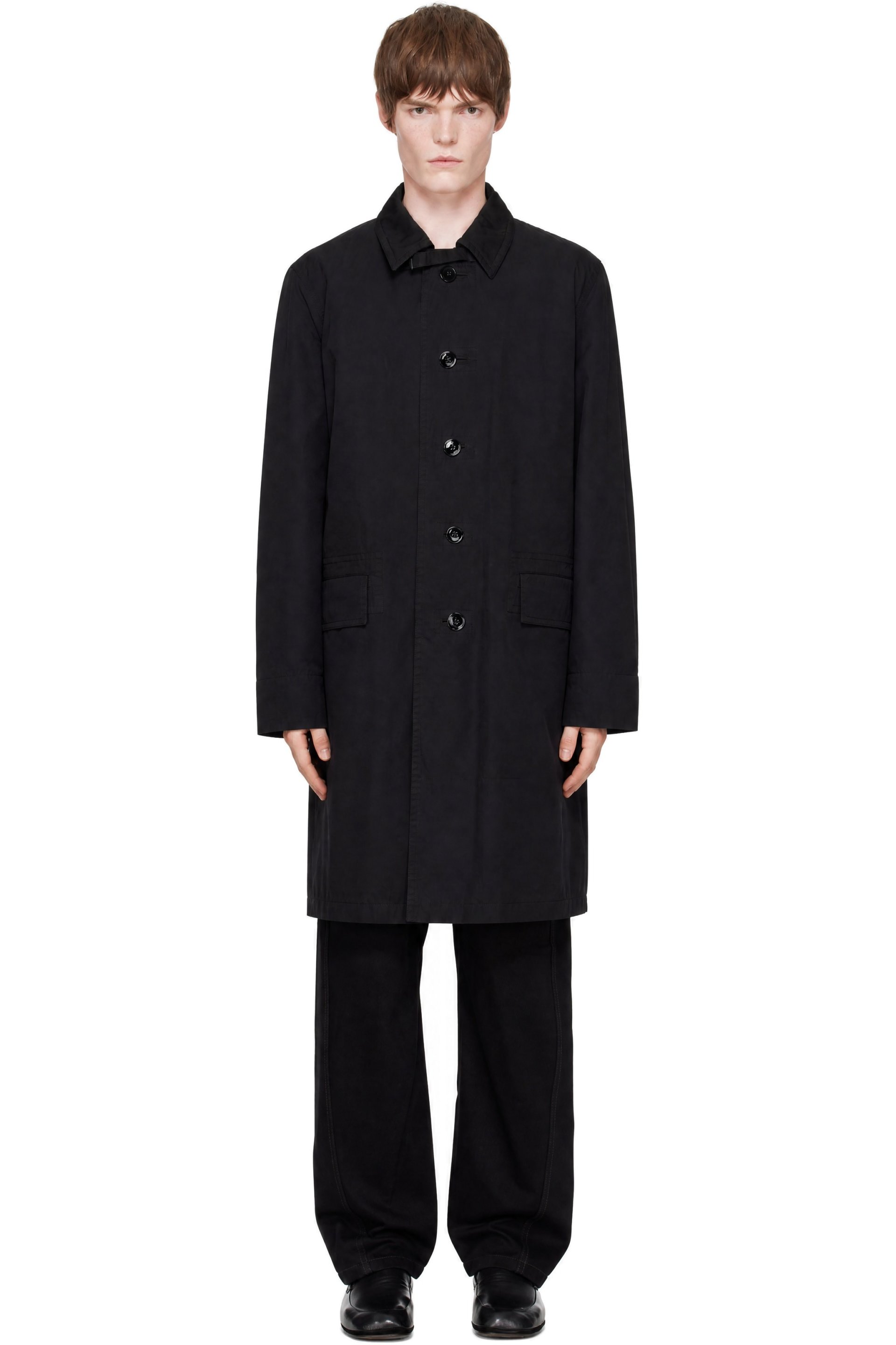 LEMAIRE - Black Twill Rain Jacket