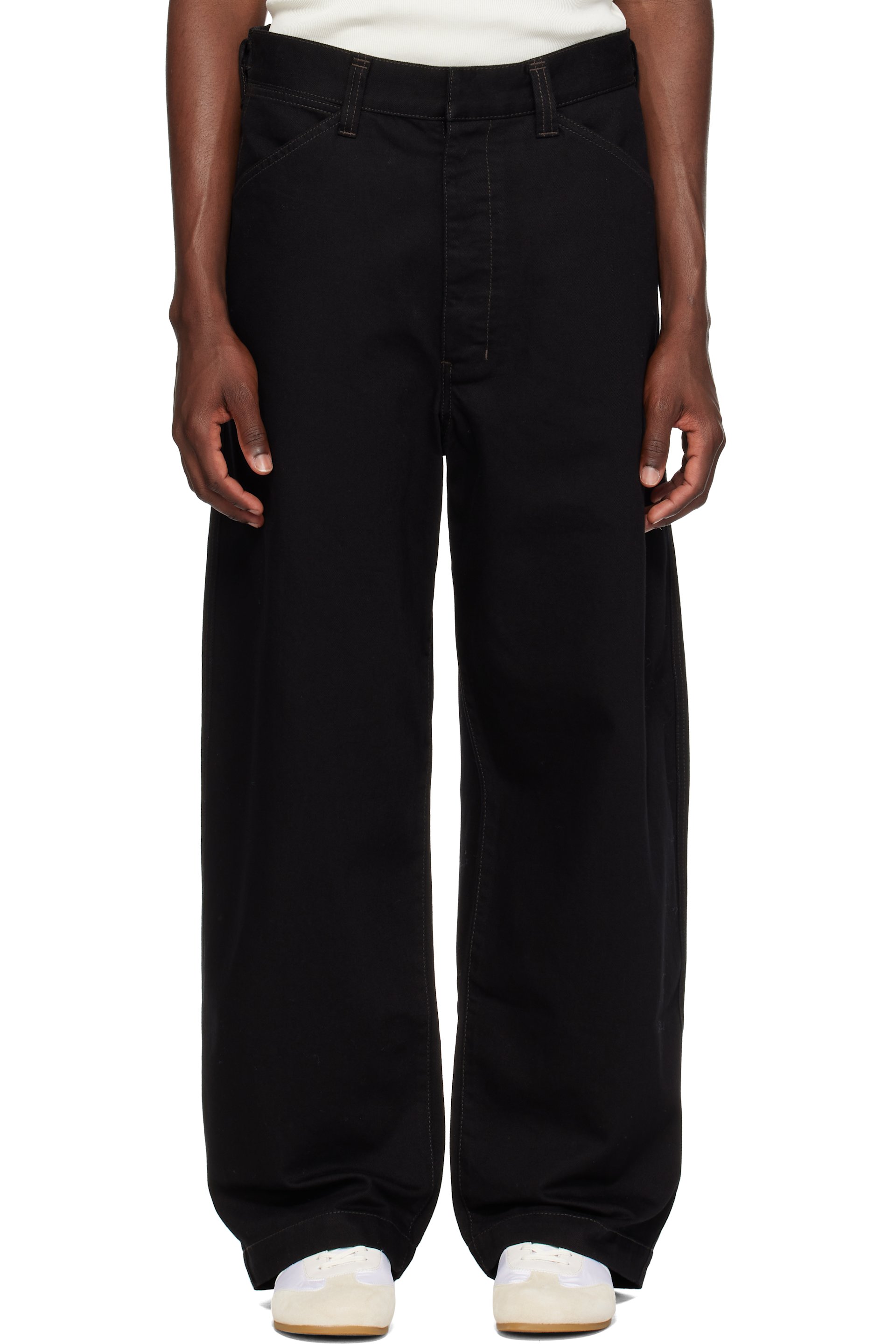 LEMAIRE - Black Oversized Workwear Jeans