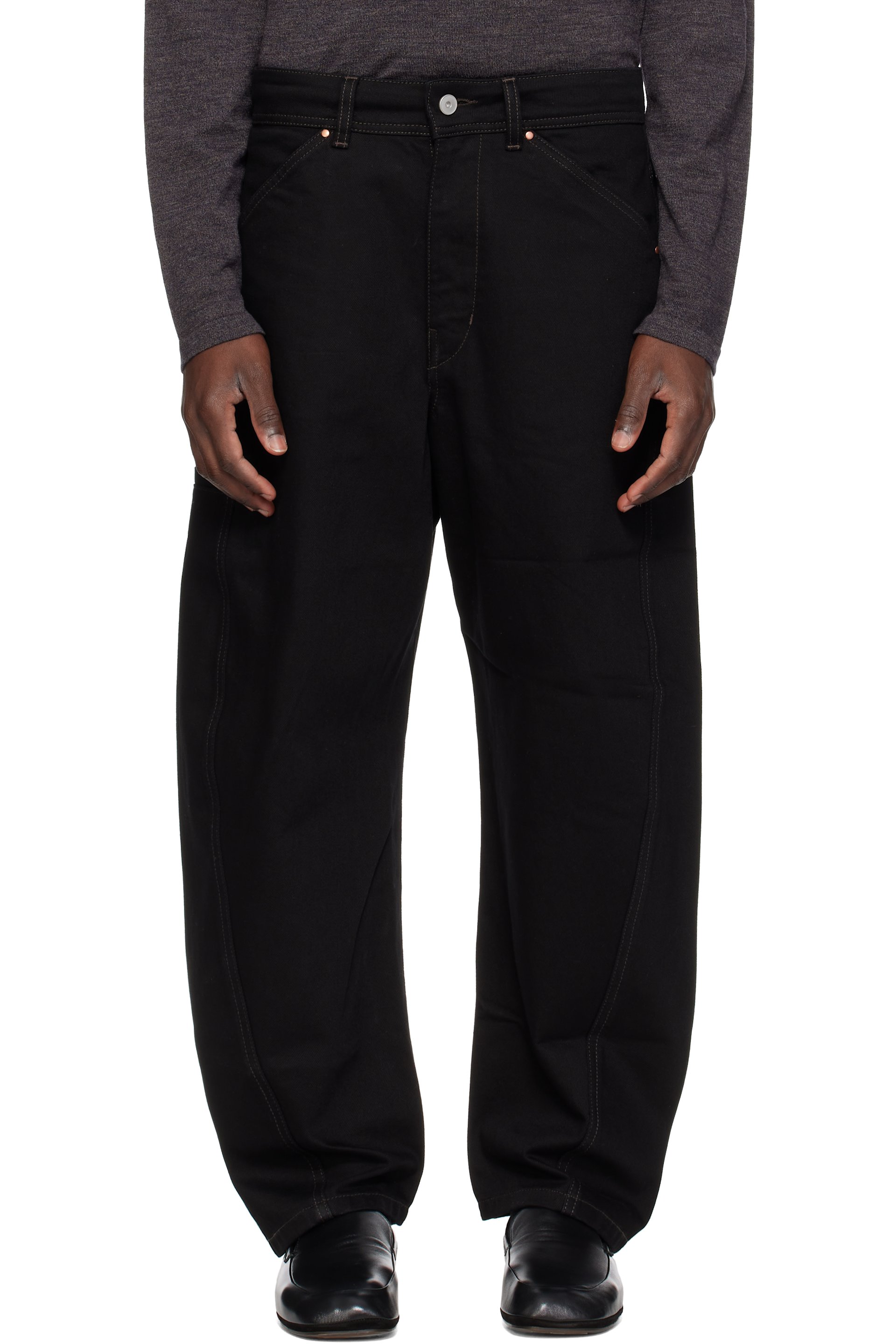 LEMAIRE - Black Twisted Workwear Jeans