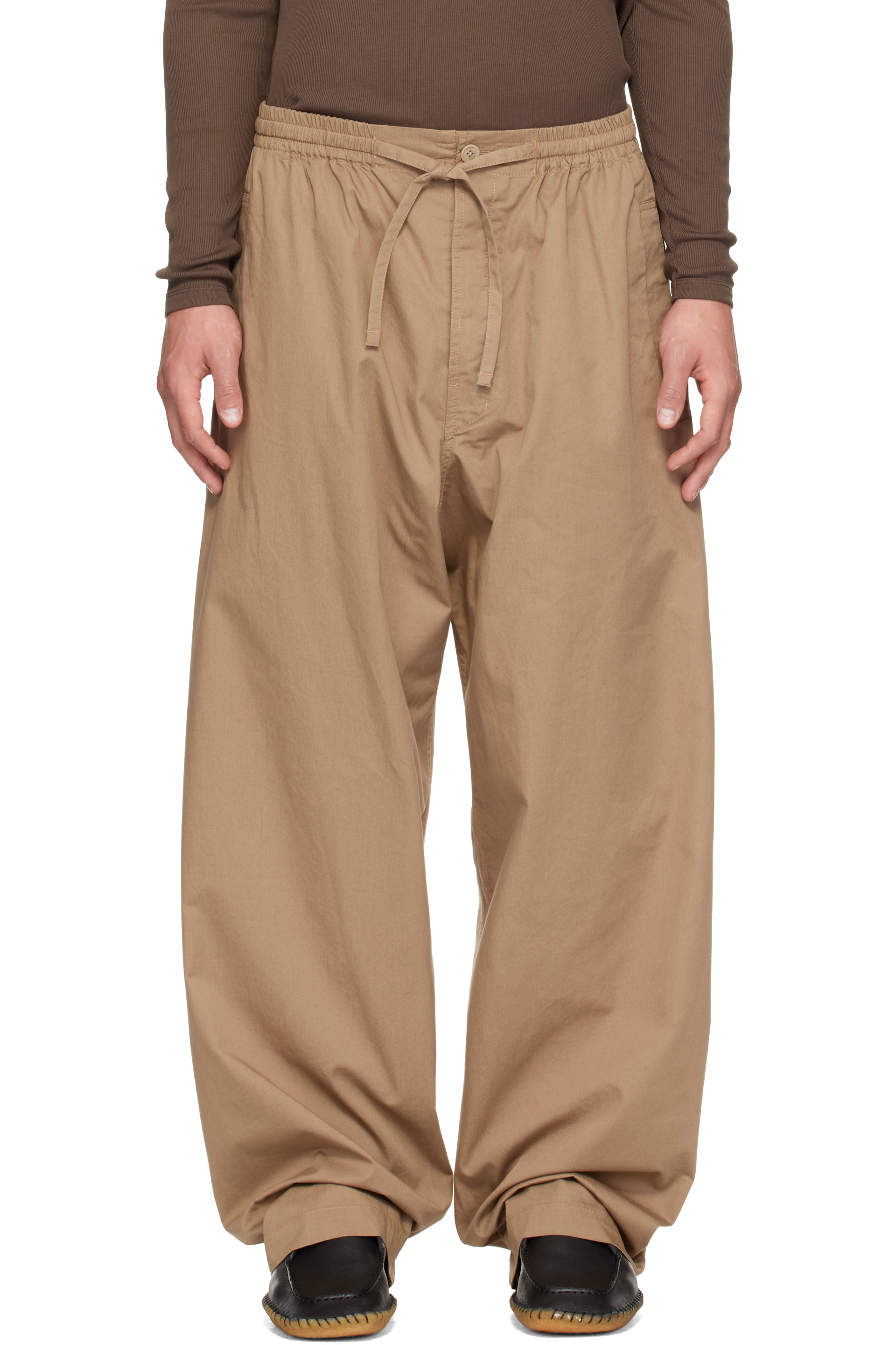 LEMAIRE - Beige Light Cotton Twill Pyjama Trousers