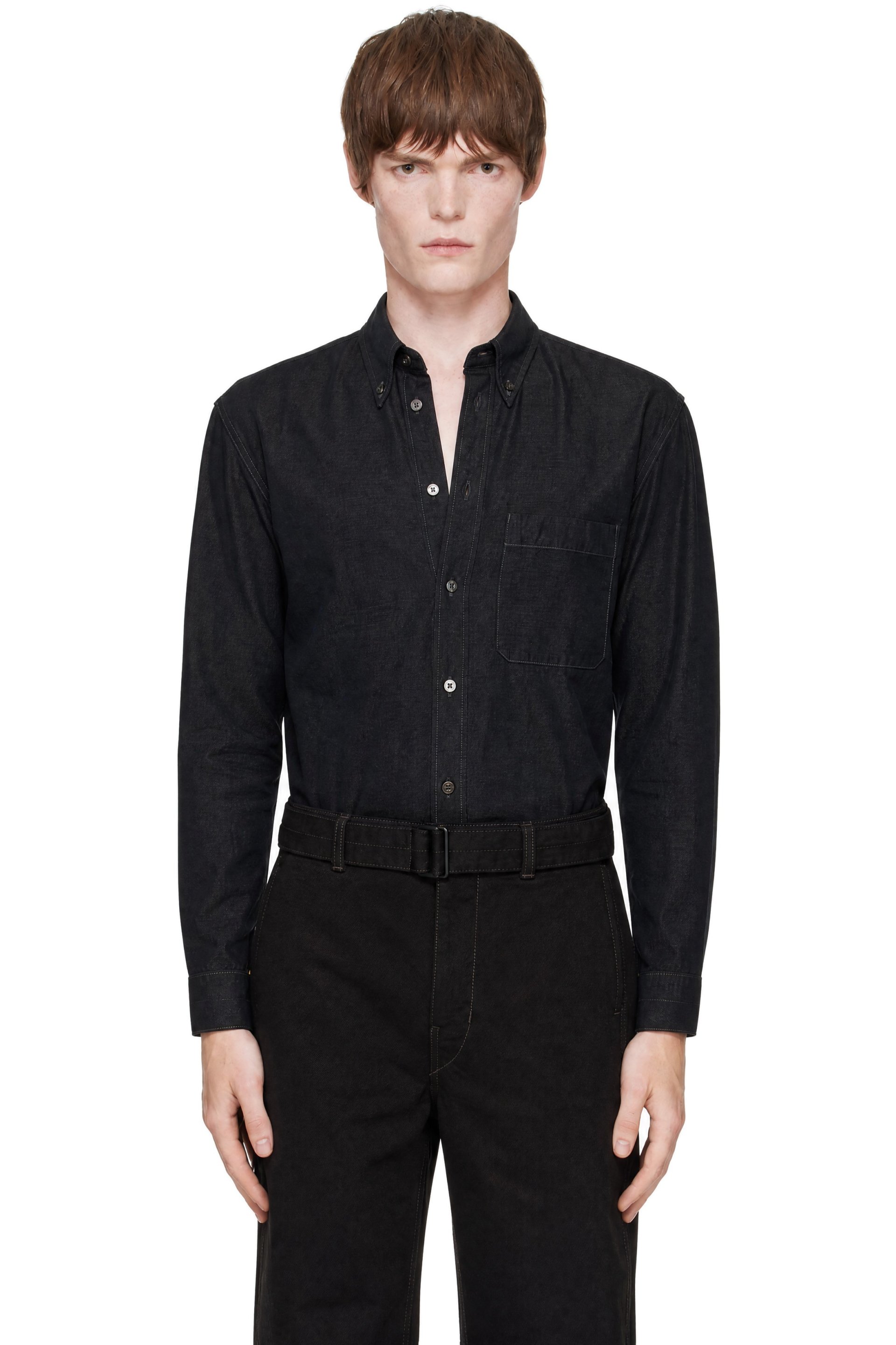 LEMAIRE - Gray Button Down Shirt