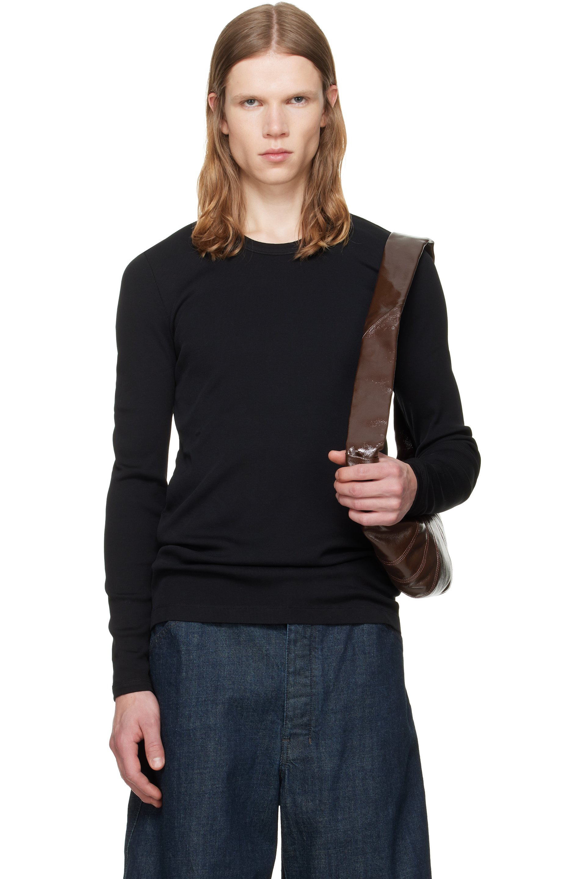 LEMAIRE - Black Long-Sleeve T-shirt