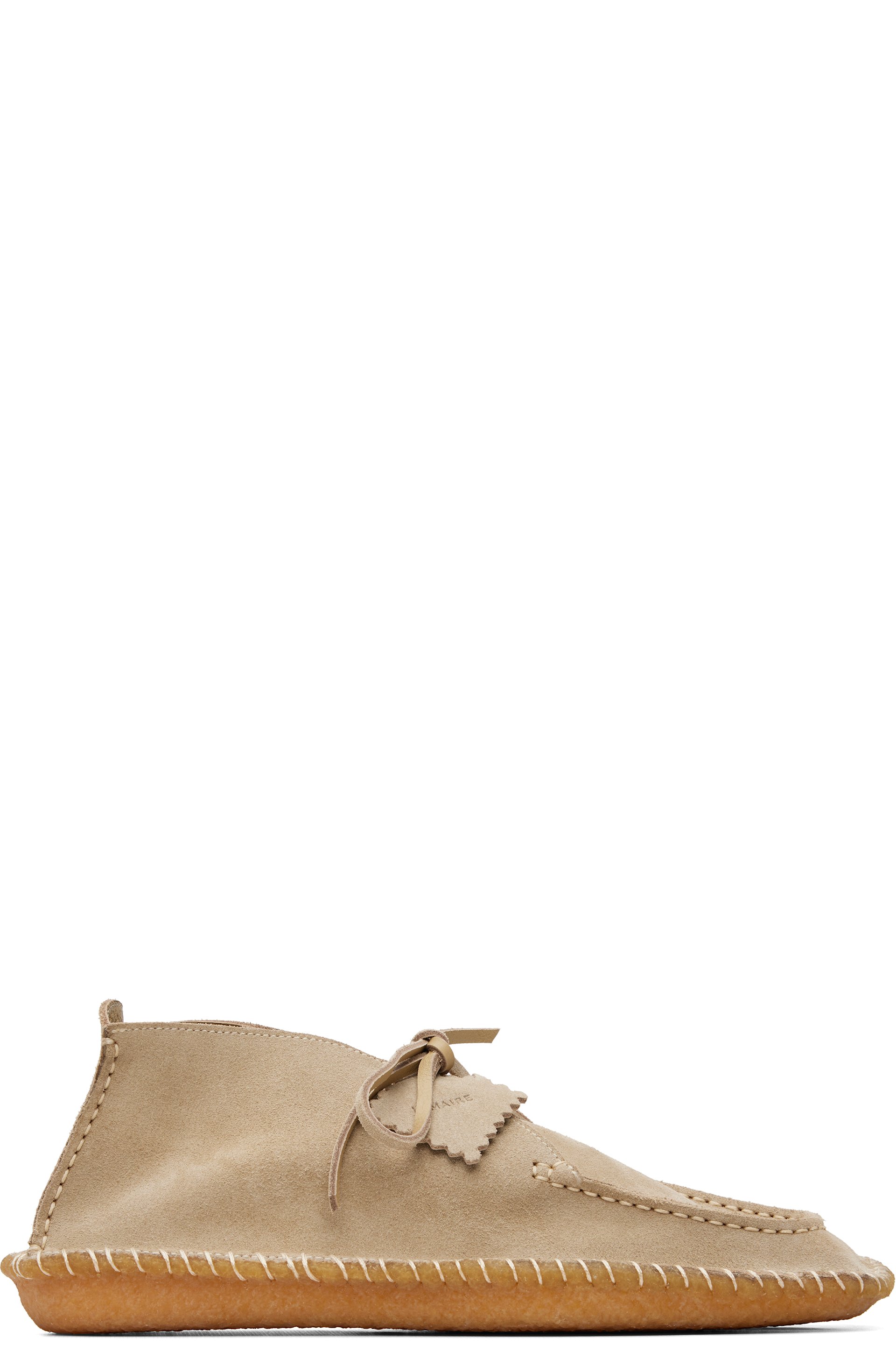 LEMAIRE - Beige Reversed Suede Leather Desert Boots
