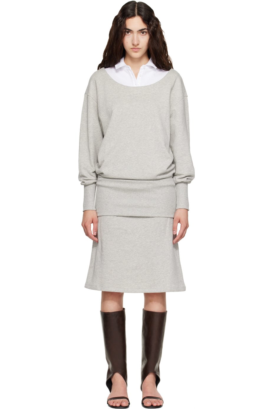 Paloma Wool - Robe midi Belda grise