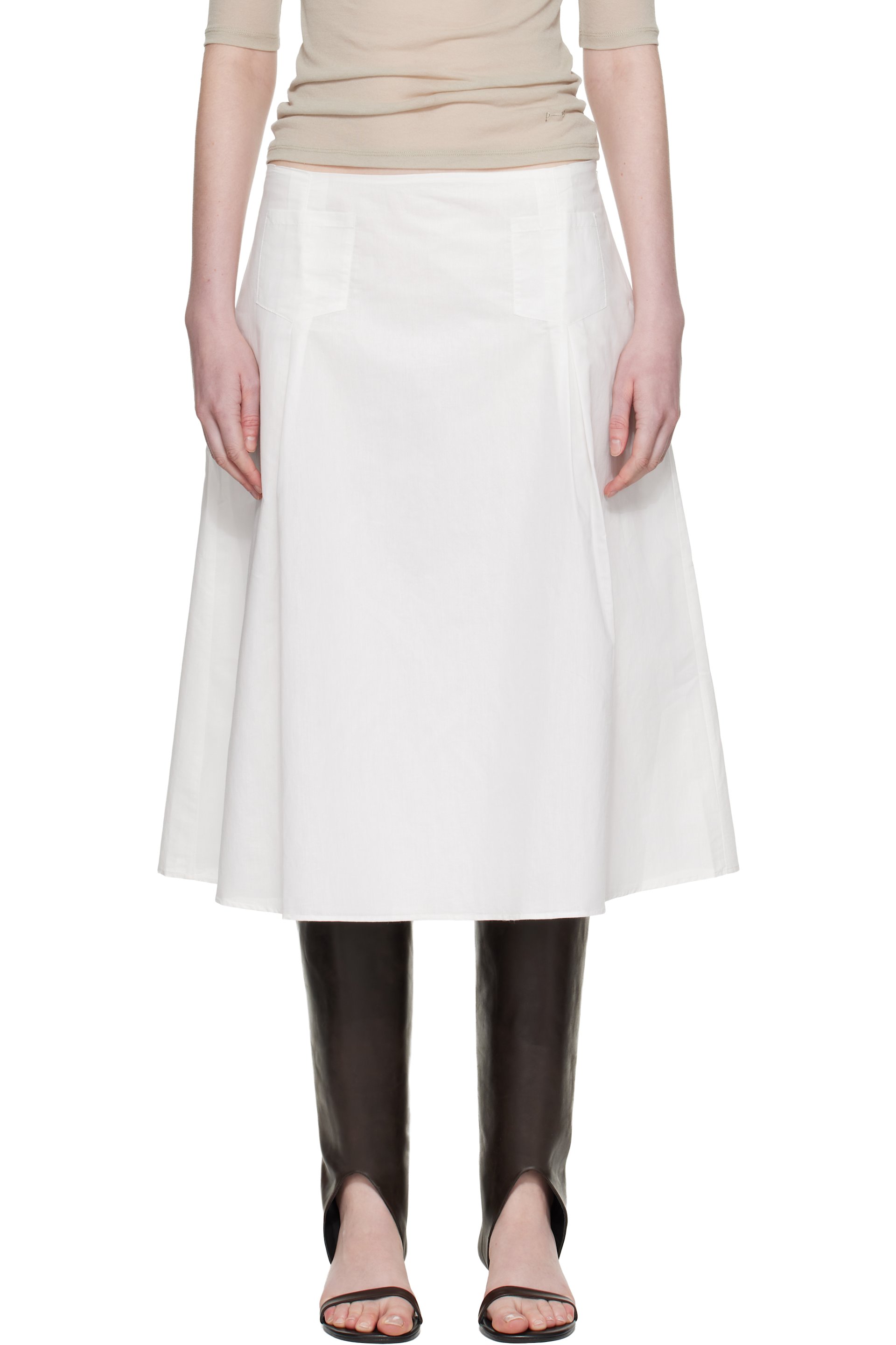 Paloma Wool - White Dimi Midi Skirt