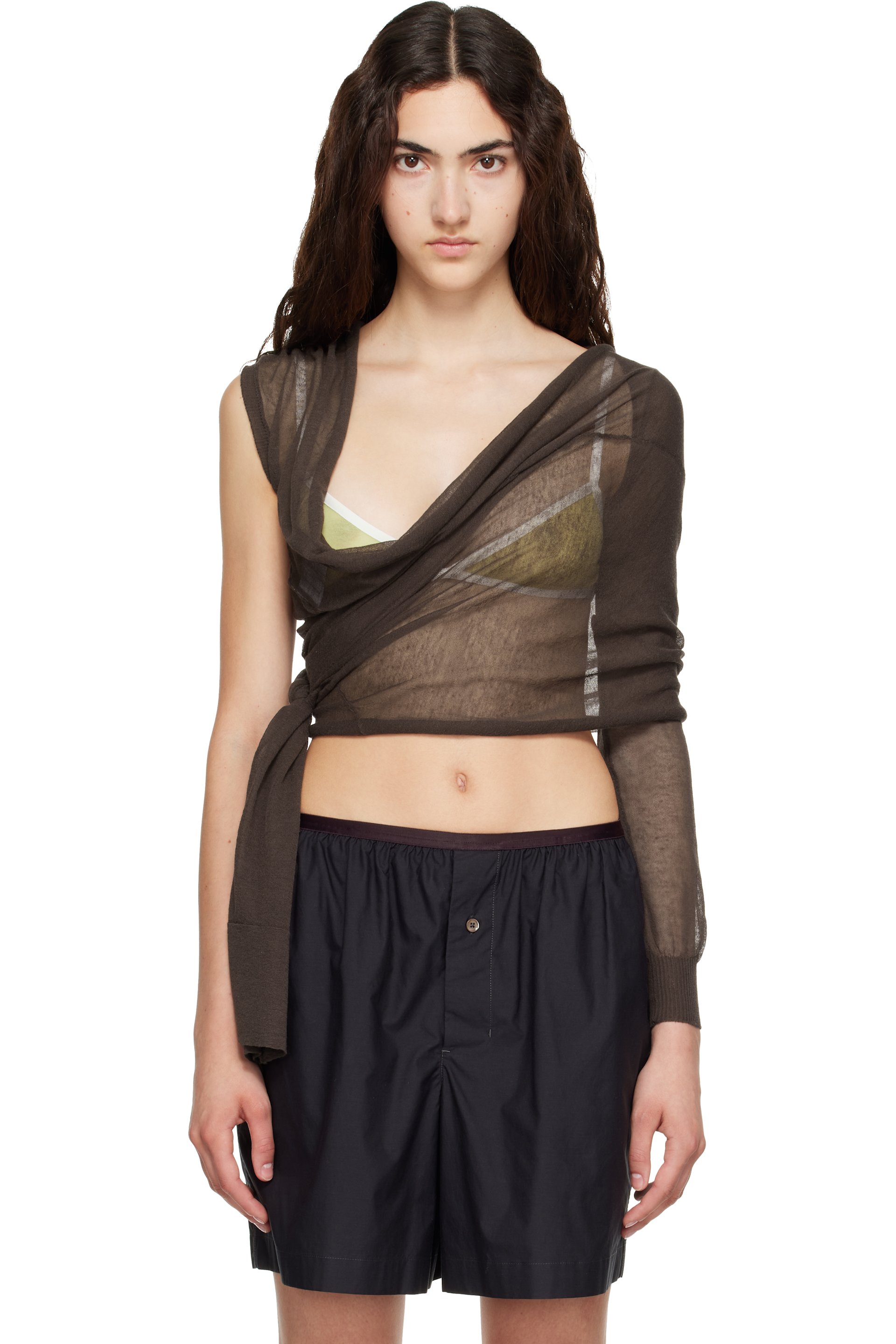 Paloma Wool - Brown Samira Wrap Cardigan