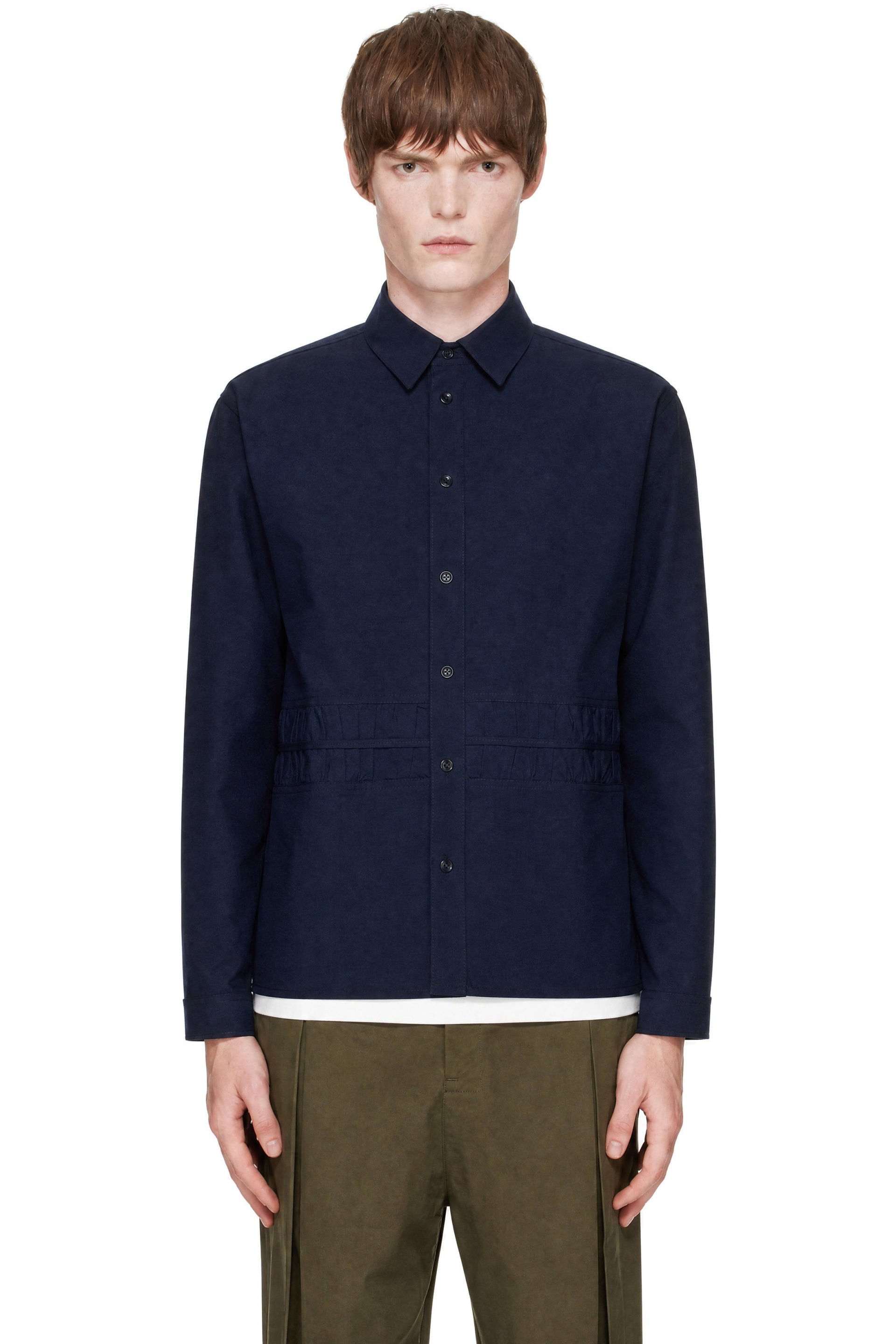 SAGE NATION - Navy Fossil LS Shirt