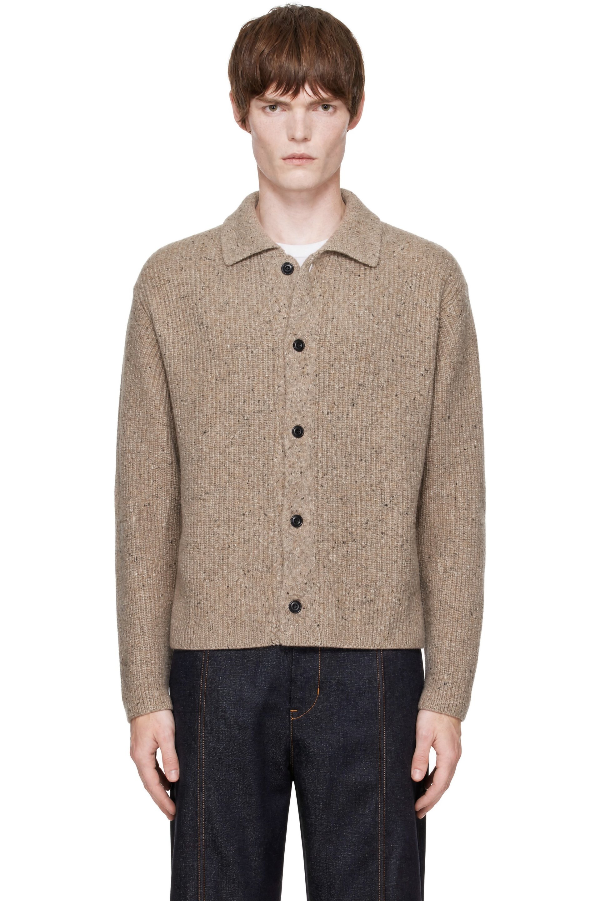 SAGE NATION - Beige Wiral Cardigan