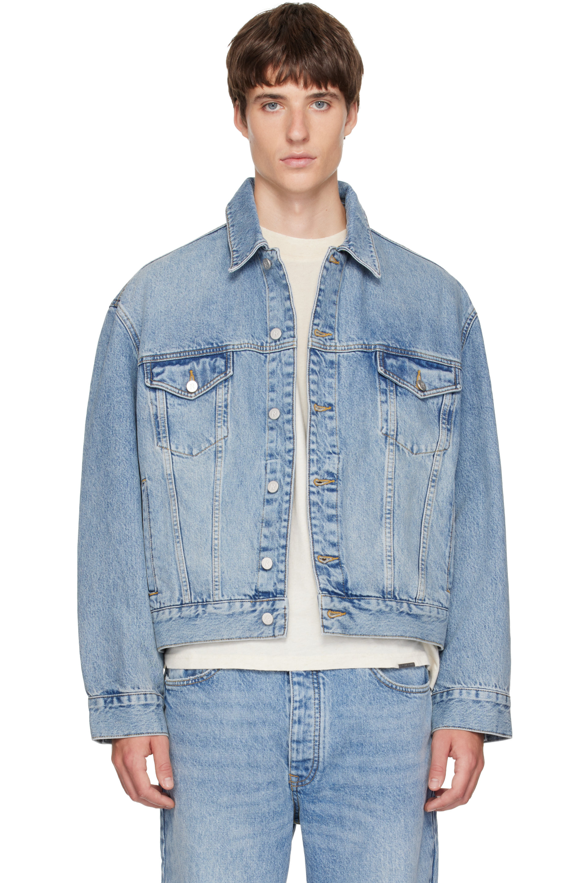 Represent - Blue Denim Trucker Jacket