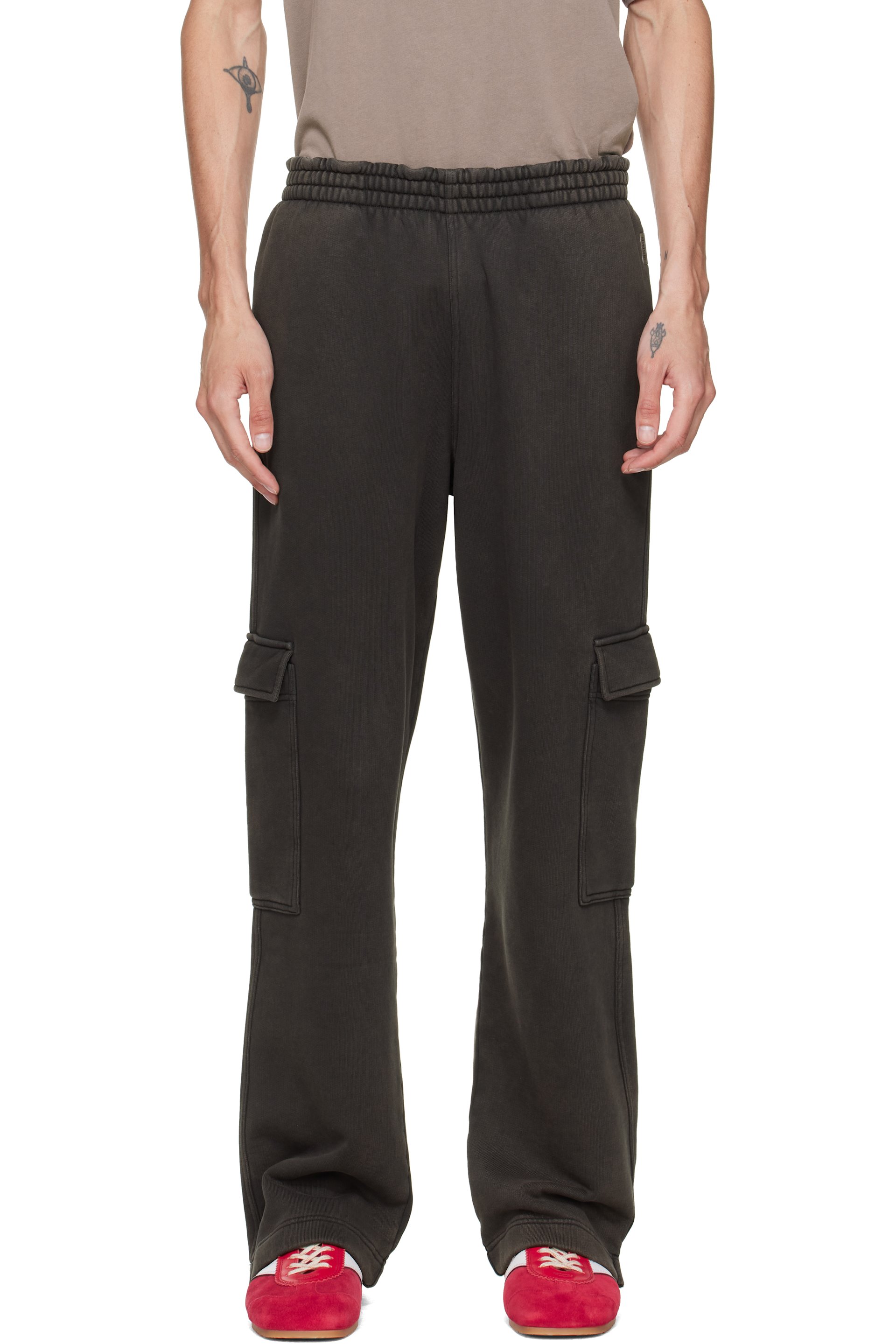Represent - Brown Initial Cargo Sweatpants
