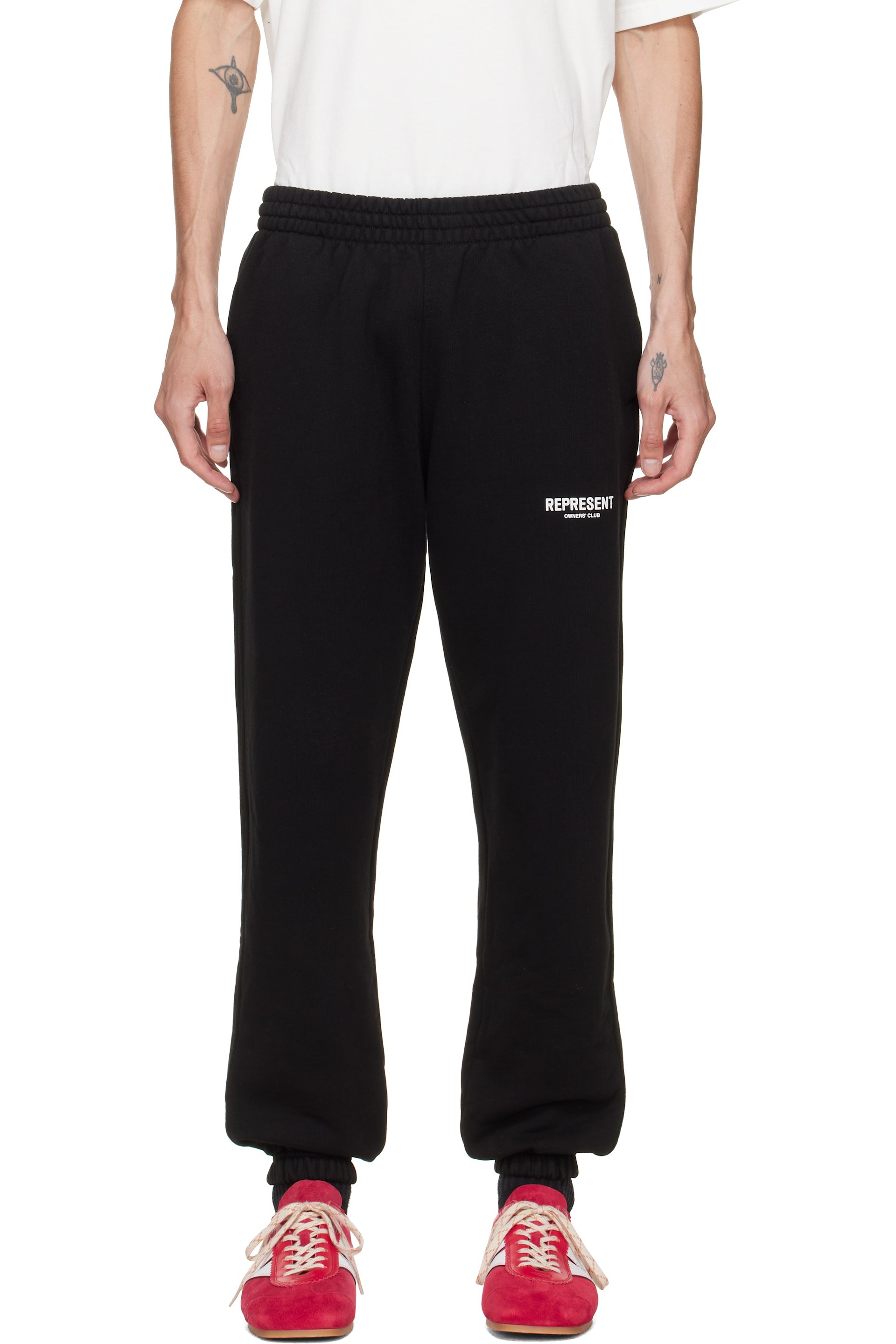 Represent - Black Printed 'Owners Club' Sweatpants