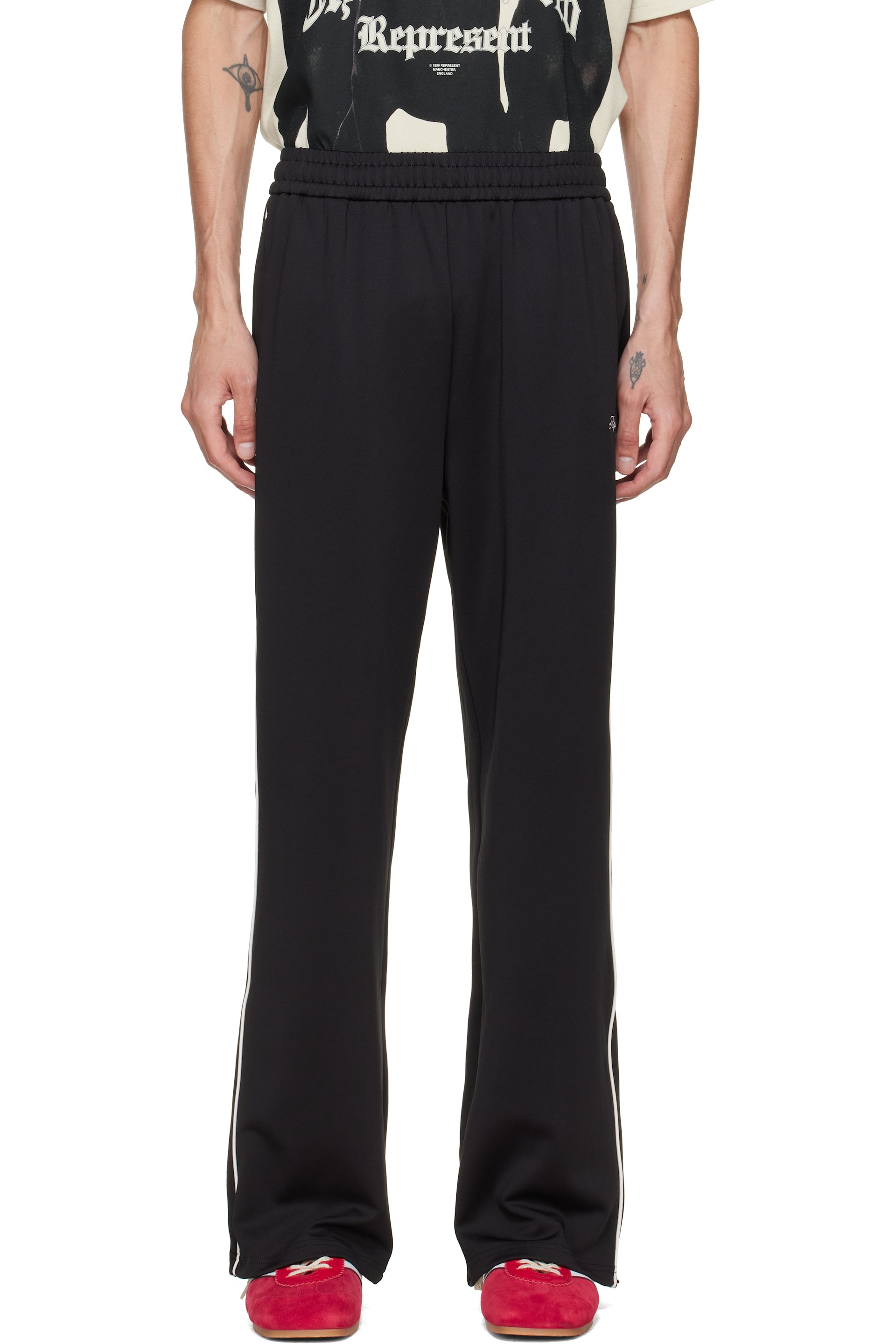 Represent - Black Taped Track Pants
