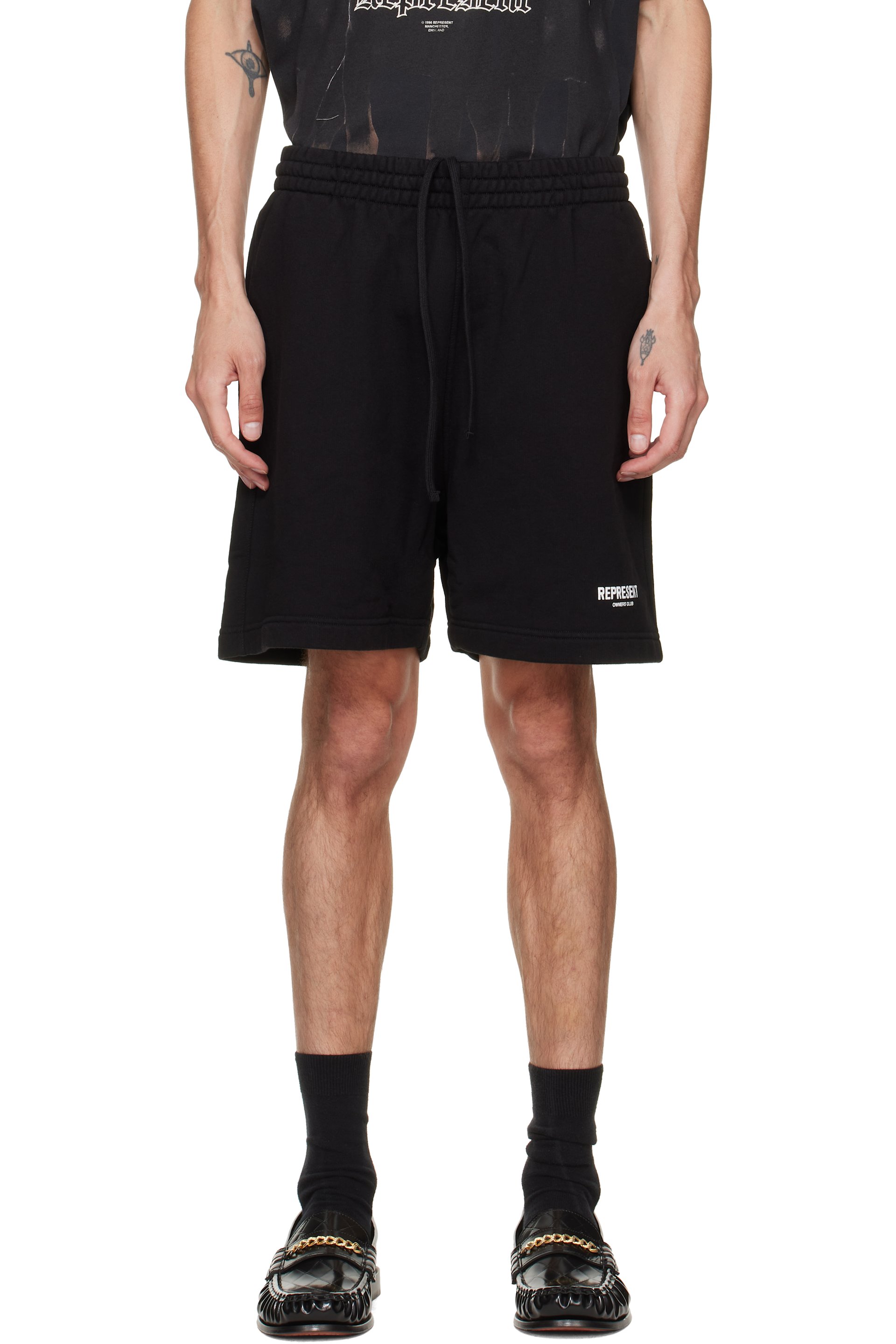 Represent - Short 'Owners Club' noir à imprimé