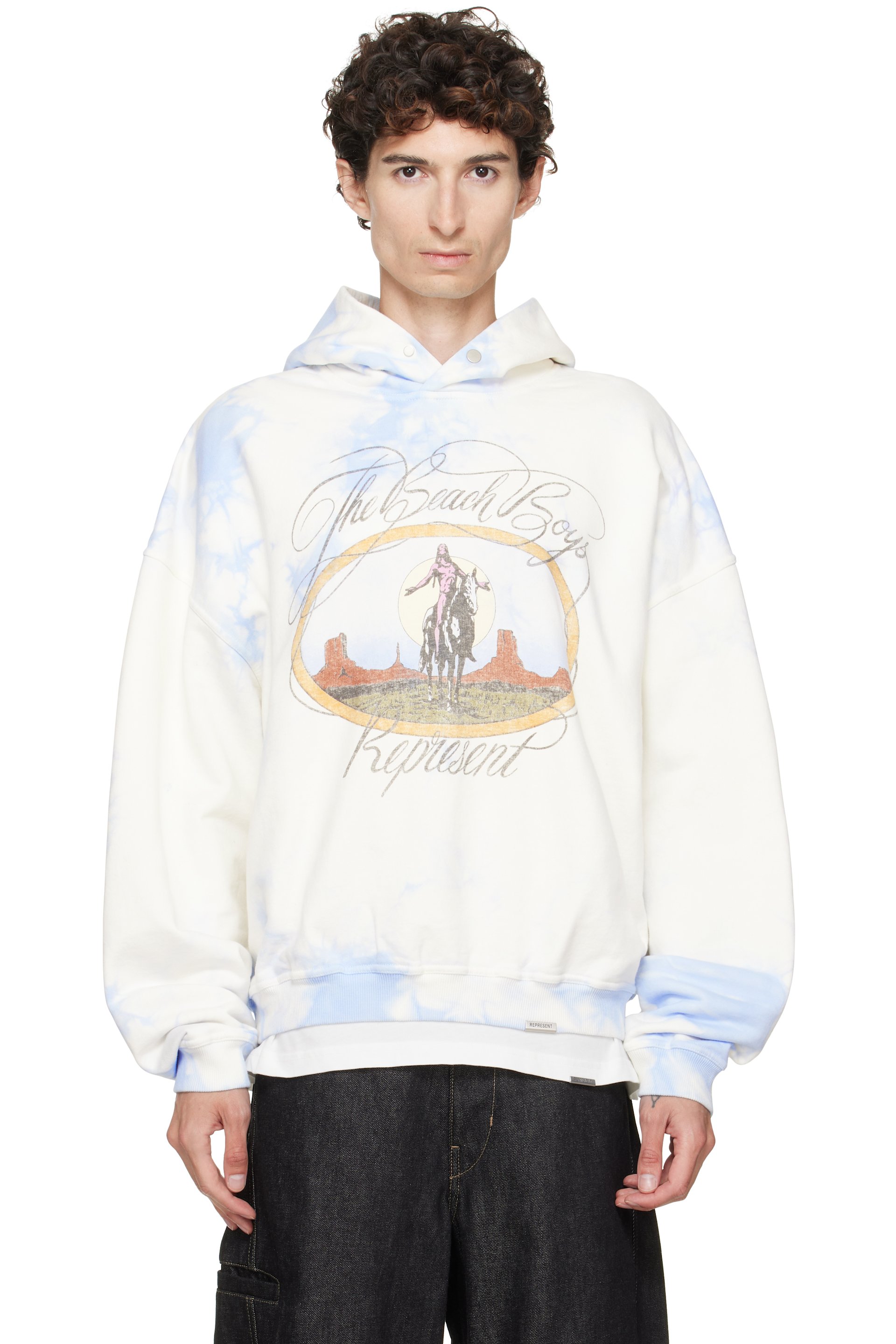Represent - Blue & White 'The Beach Boys' Hoodie
