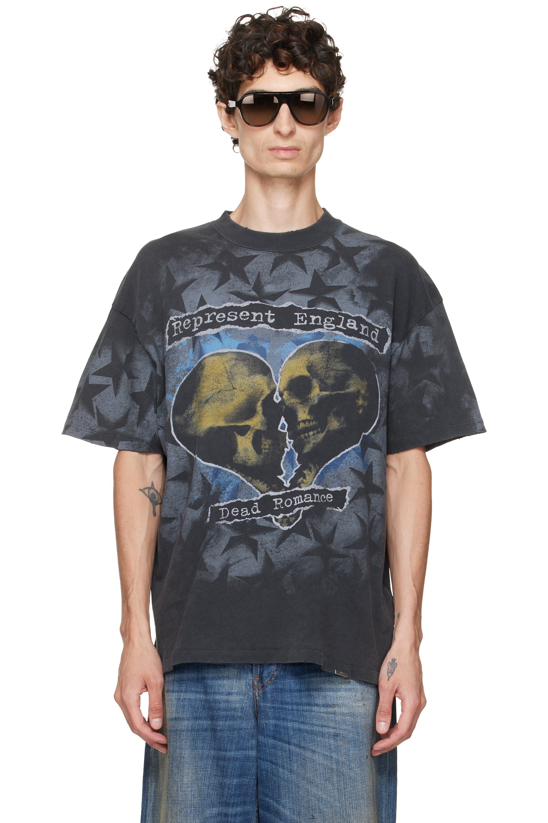Represent - T-shirt 'Romance' noir