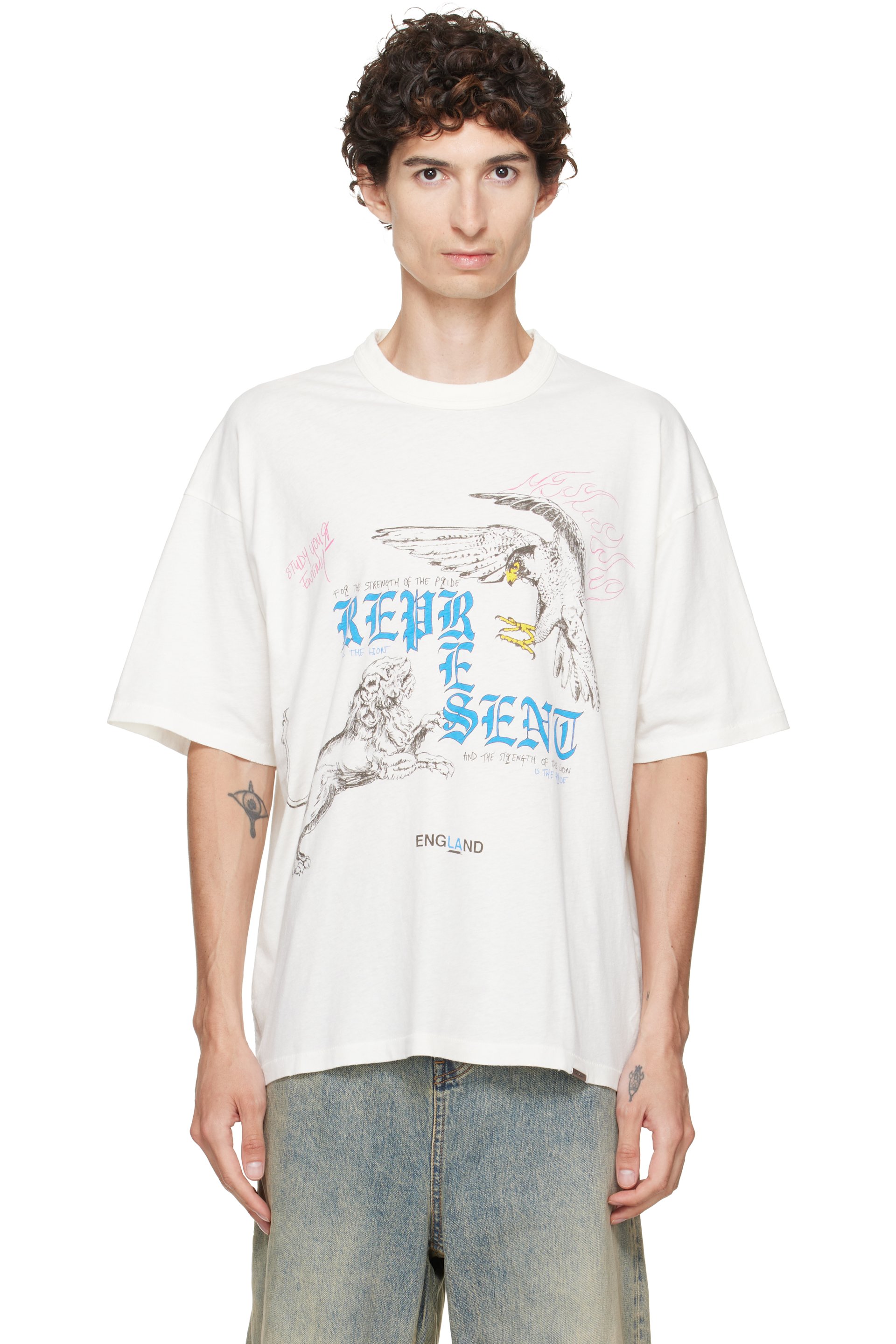 Represent - T-shirt Enemy blanc