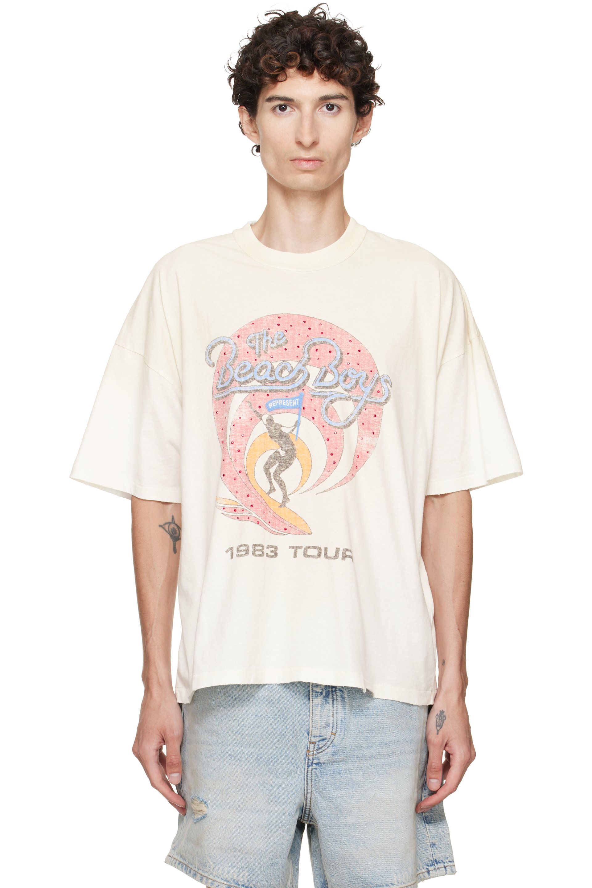 Represent - T-shirt Tour blanc - The Beach Boys