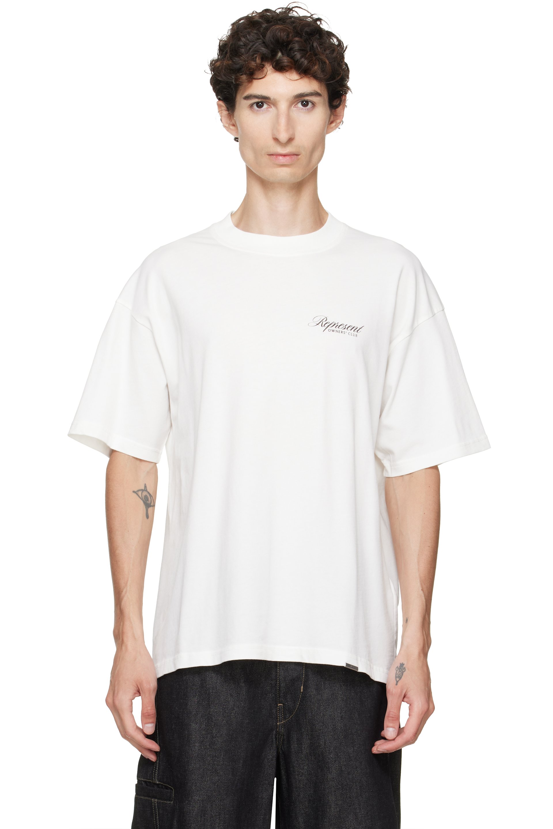 Represent - T-shirt 'Owners Club' blanc à imprimé