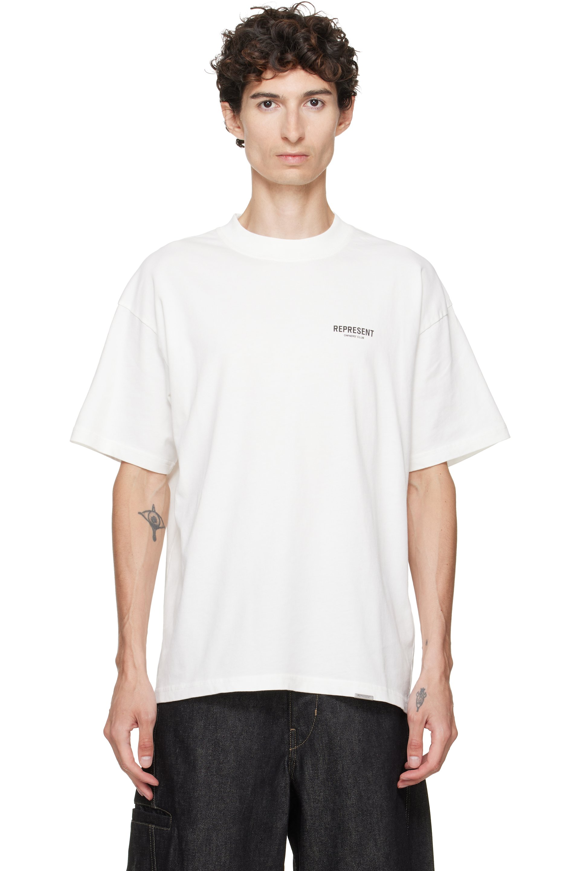 Represent - T-shirt 'Owners Club' blanc à logos imprimés